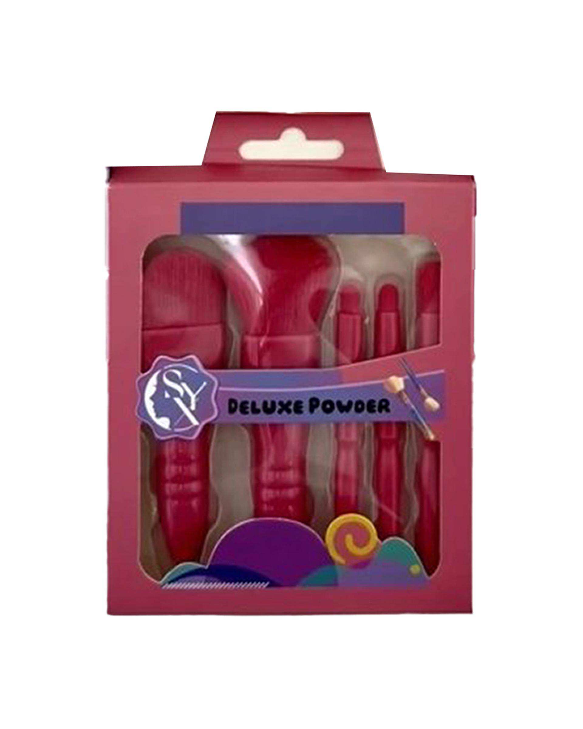 ست براش آرایشی فانتزی بسته 5 عددی ارسال رنگ رندوم