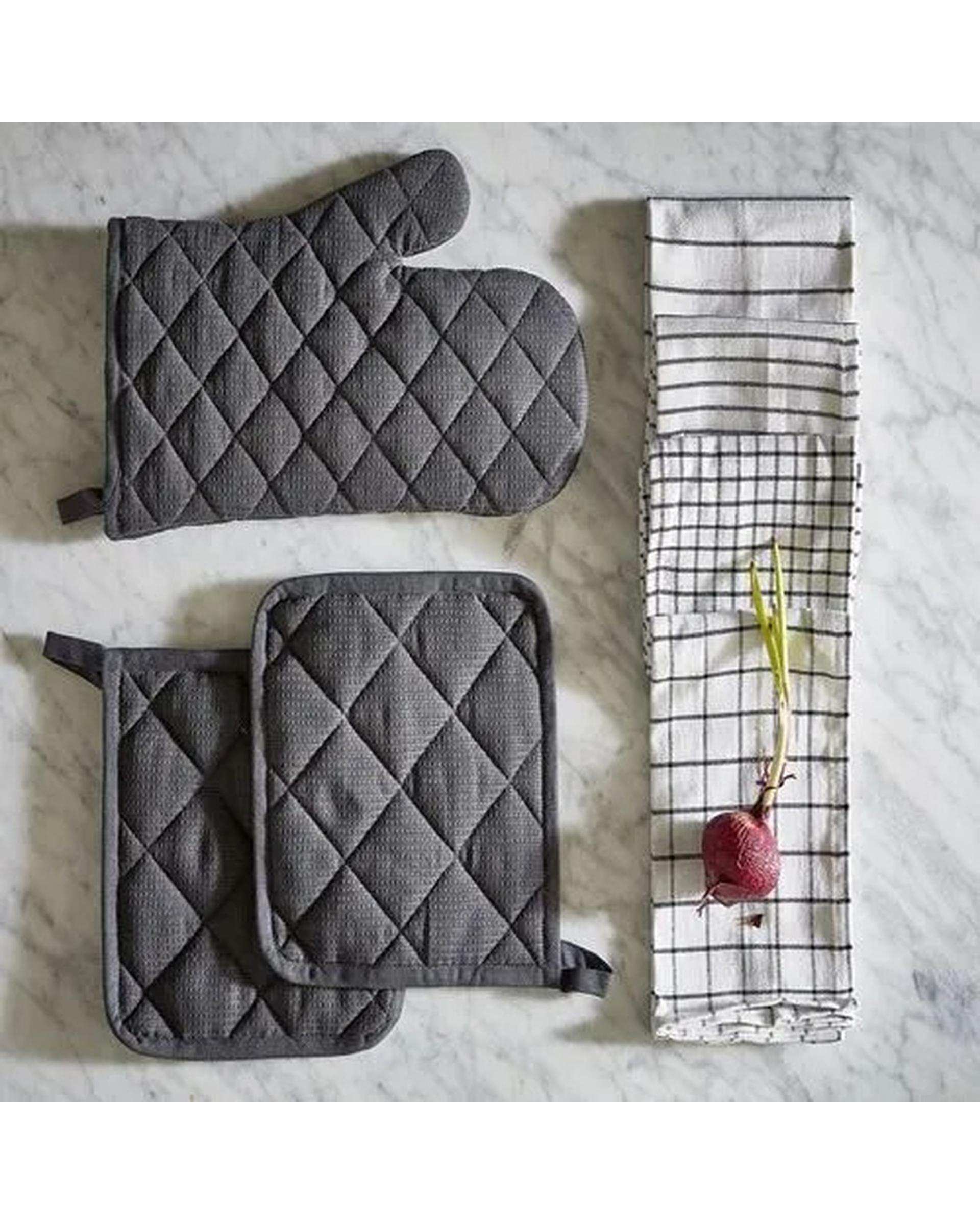 دستمال آشپزخانه نخ پنبه ایکیا Ikea بسته 4 عددی