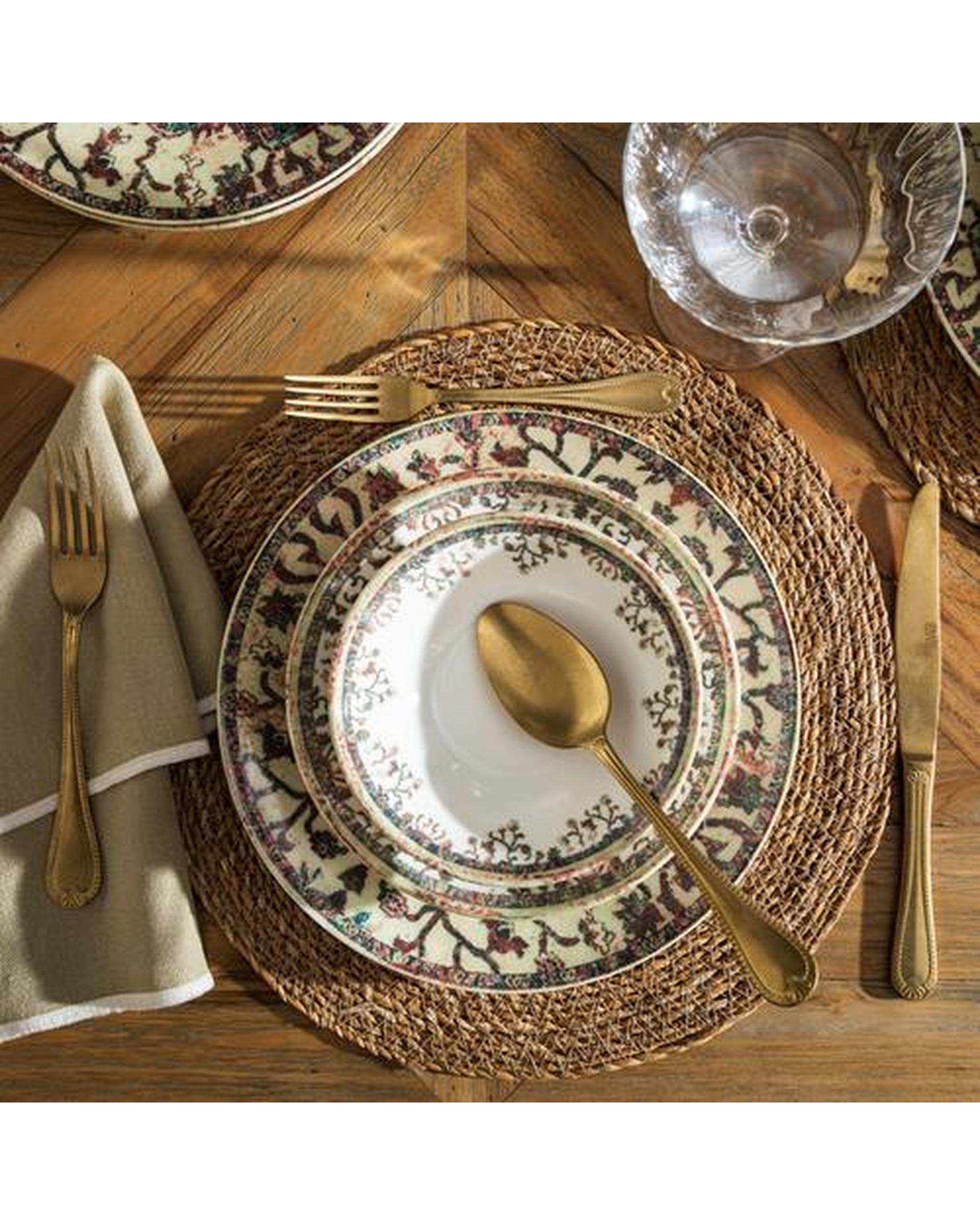 زیر بشقابی حصیری گرد قطر 33 سانتی متر