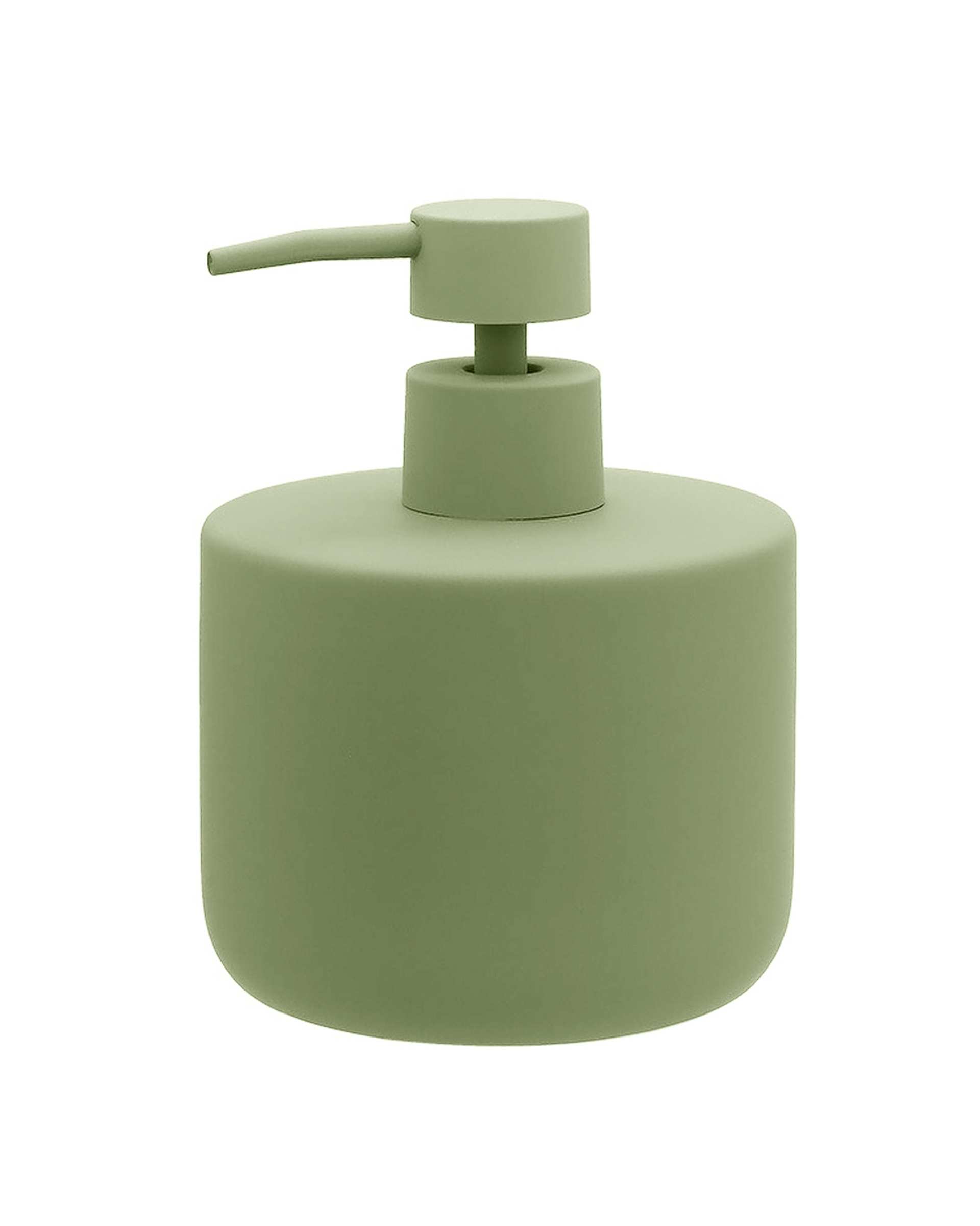 پمپ مایع دستشویی سرامیکی سبز با روکش مخملی