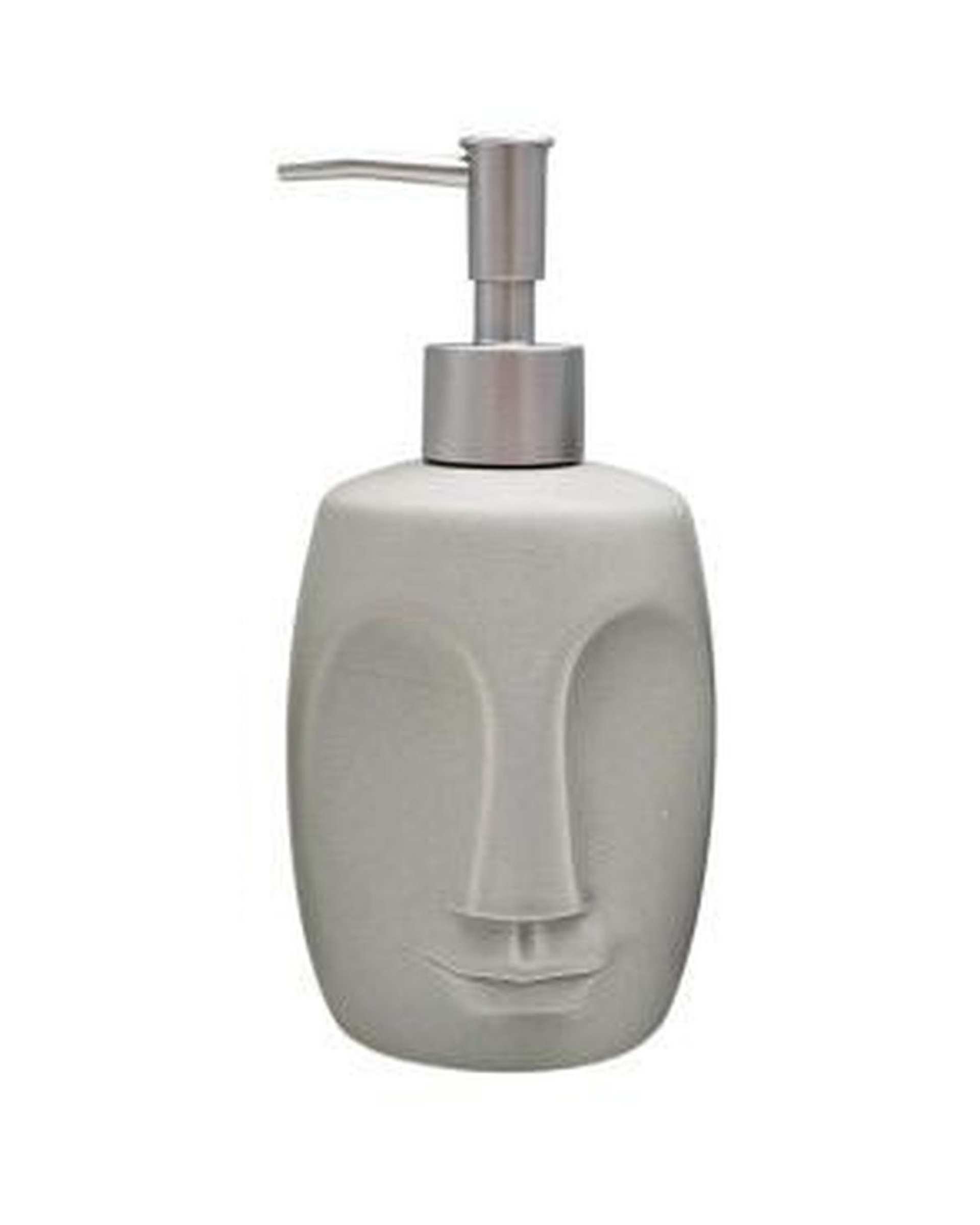 پمپ مایع دستشویی طوسی طرح صورت