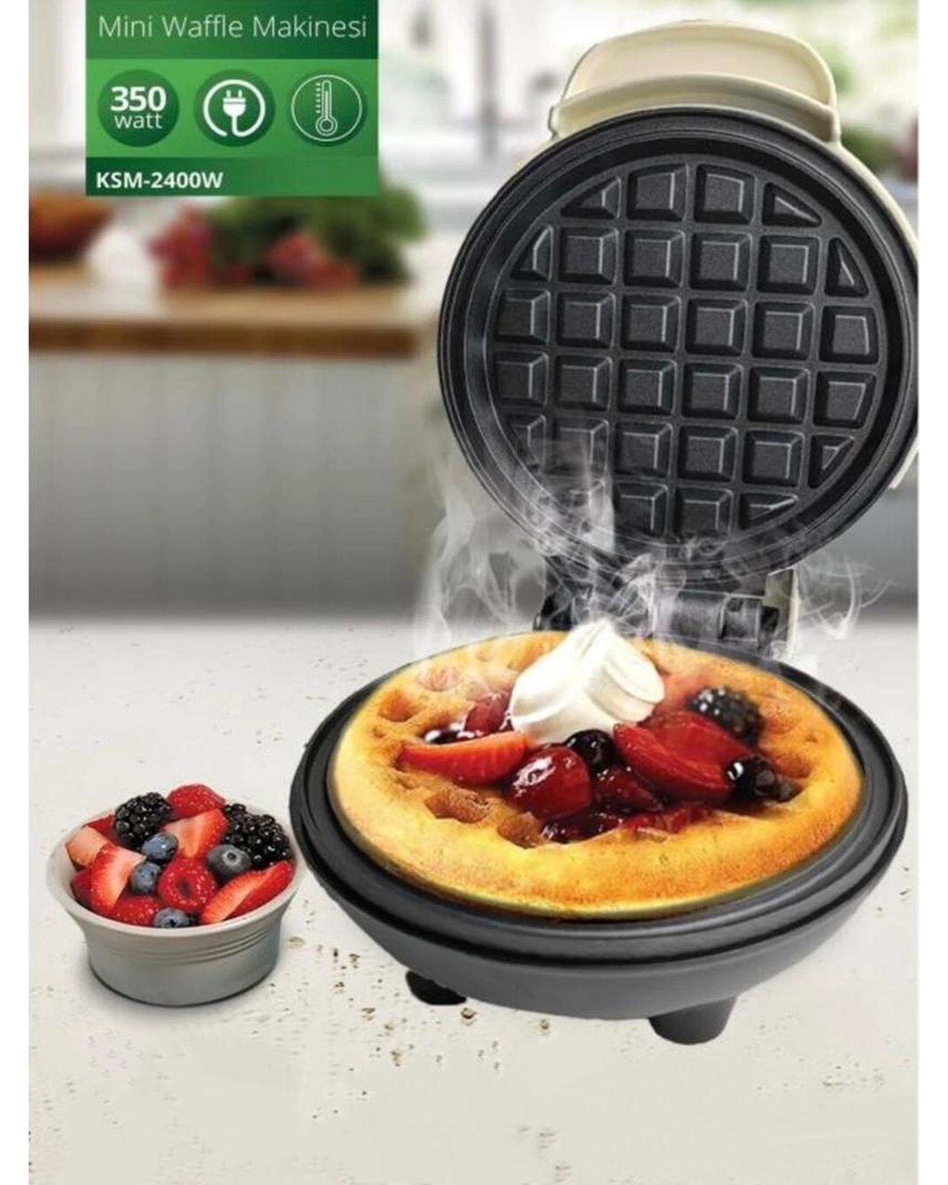 وافل ساز برقی کرم KIWI سایز مینی 2400 وات