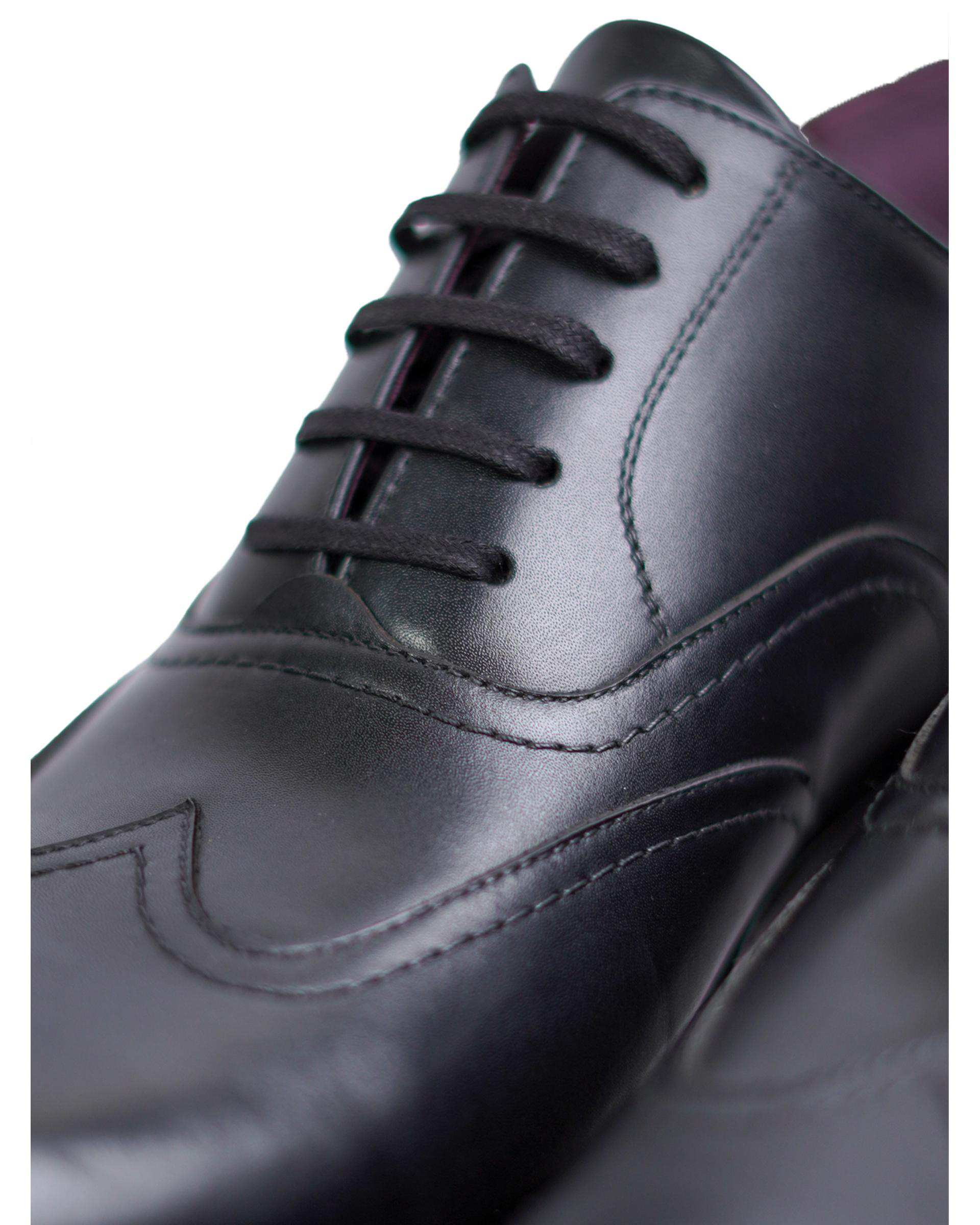 کفش چرم مردانه رسمی آکسفورد هشترک مشکی گابیانی Gabiani کد V512