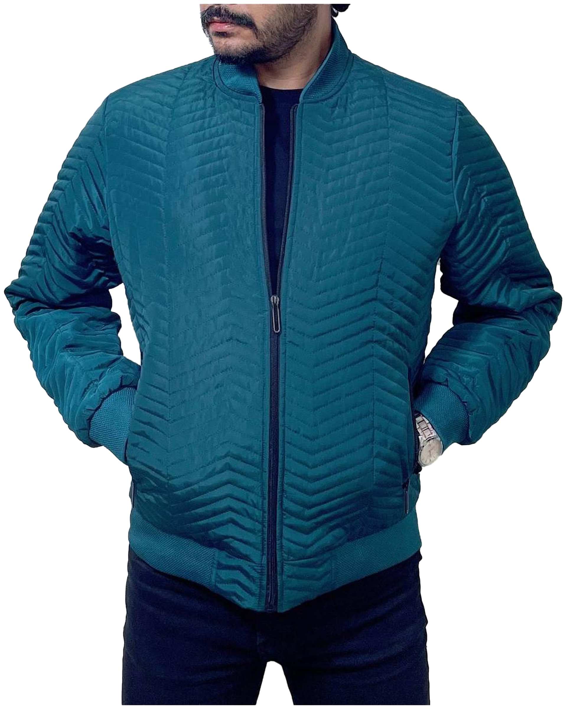 کاپشن مردانه پنبه دوزی سبز کله غازی دیورسو Diverso مدل خلبانی کد 4808