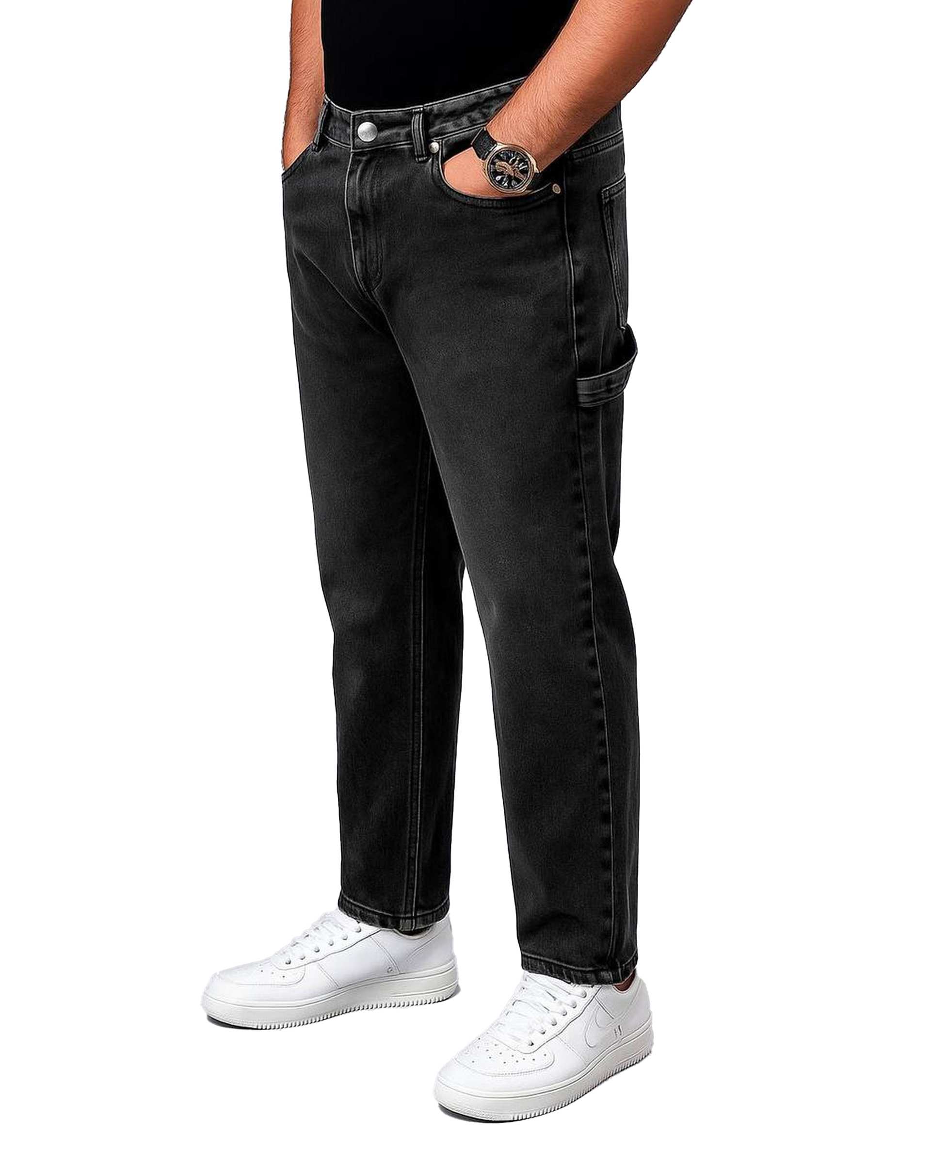 شلوار جین مردانه مام کارگو مشکی دیورسو Diverso کد 4811