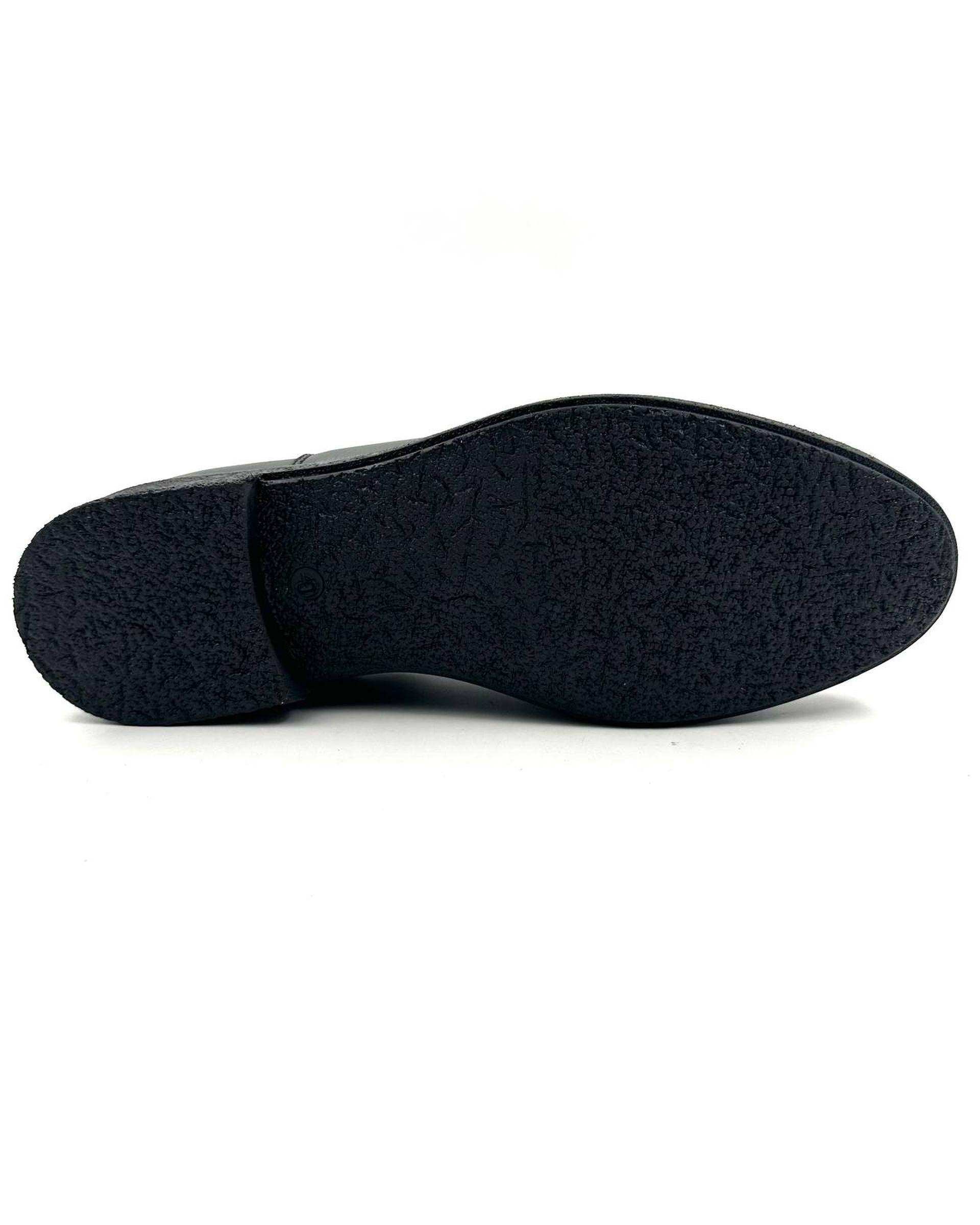 بوت چرم مردانه طبی مشکی چرم میخچی Mikhchi Leather مدل G830