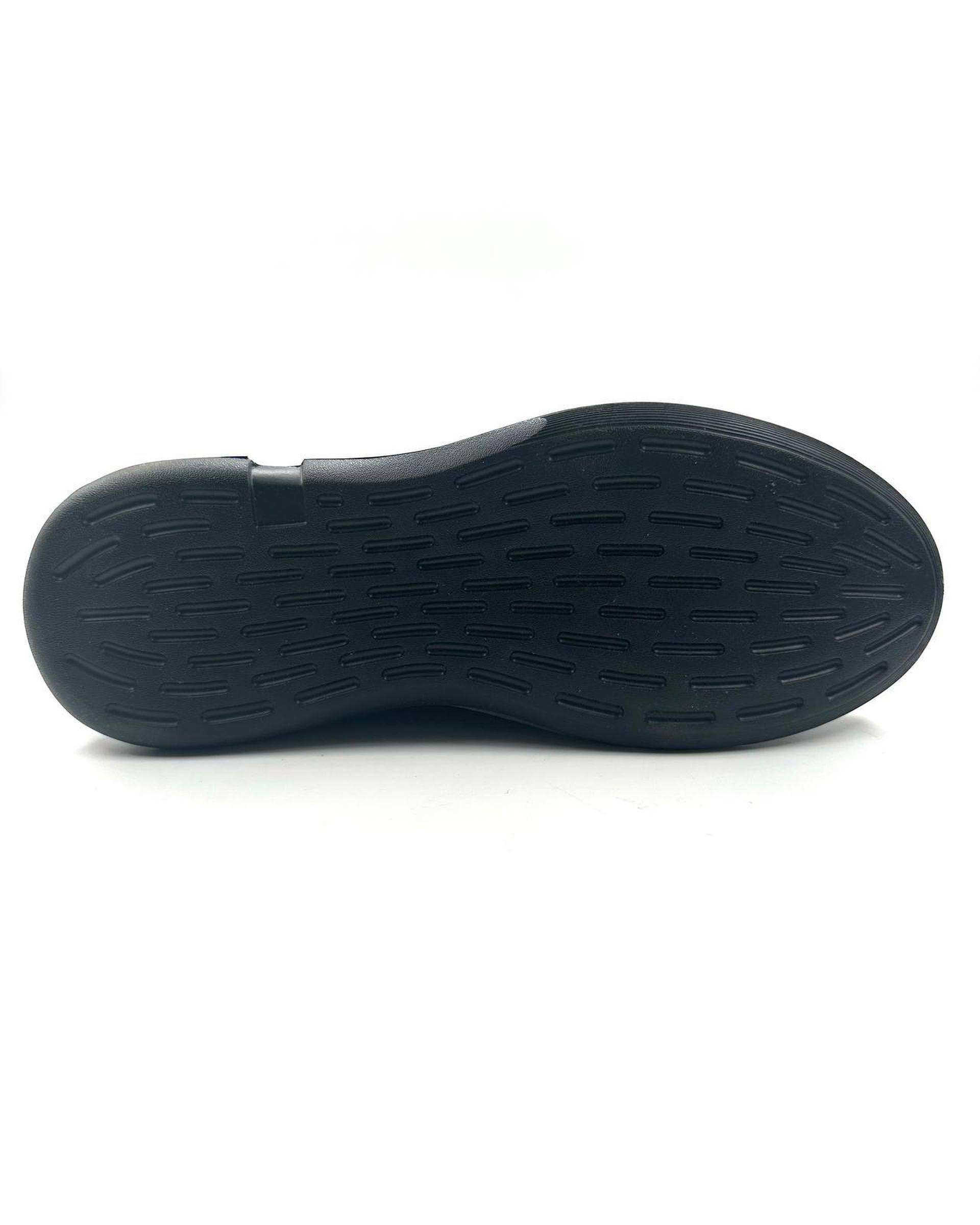 کفش چرم مردانه طبی راحتی مشکی چرم میخچی Mikhchi Leather مدل H21