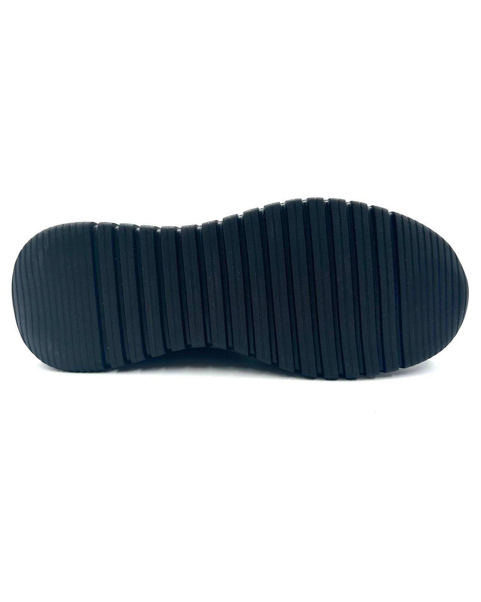 کفش چرم مردانه کژوال طبی مشکی چرم میخچی Mikhchi Leather مدل M68