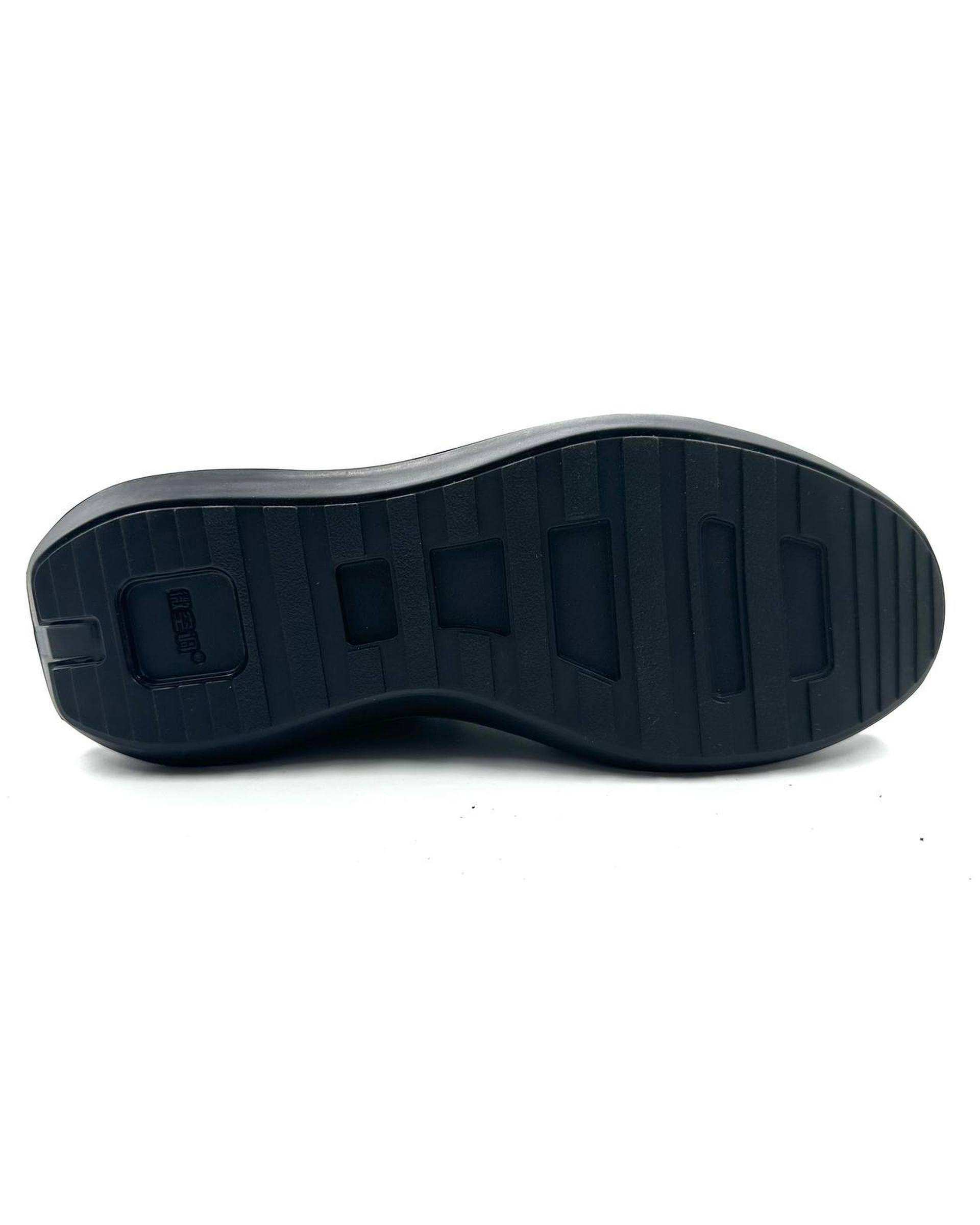 کفش چرم مردانه کژوال طبی مشکی چرم میخچی Mikhchi Leather مدل M82