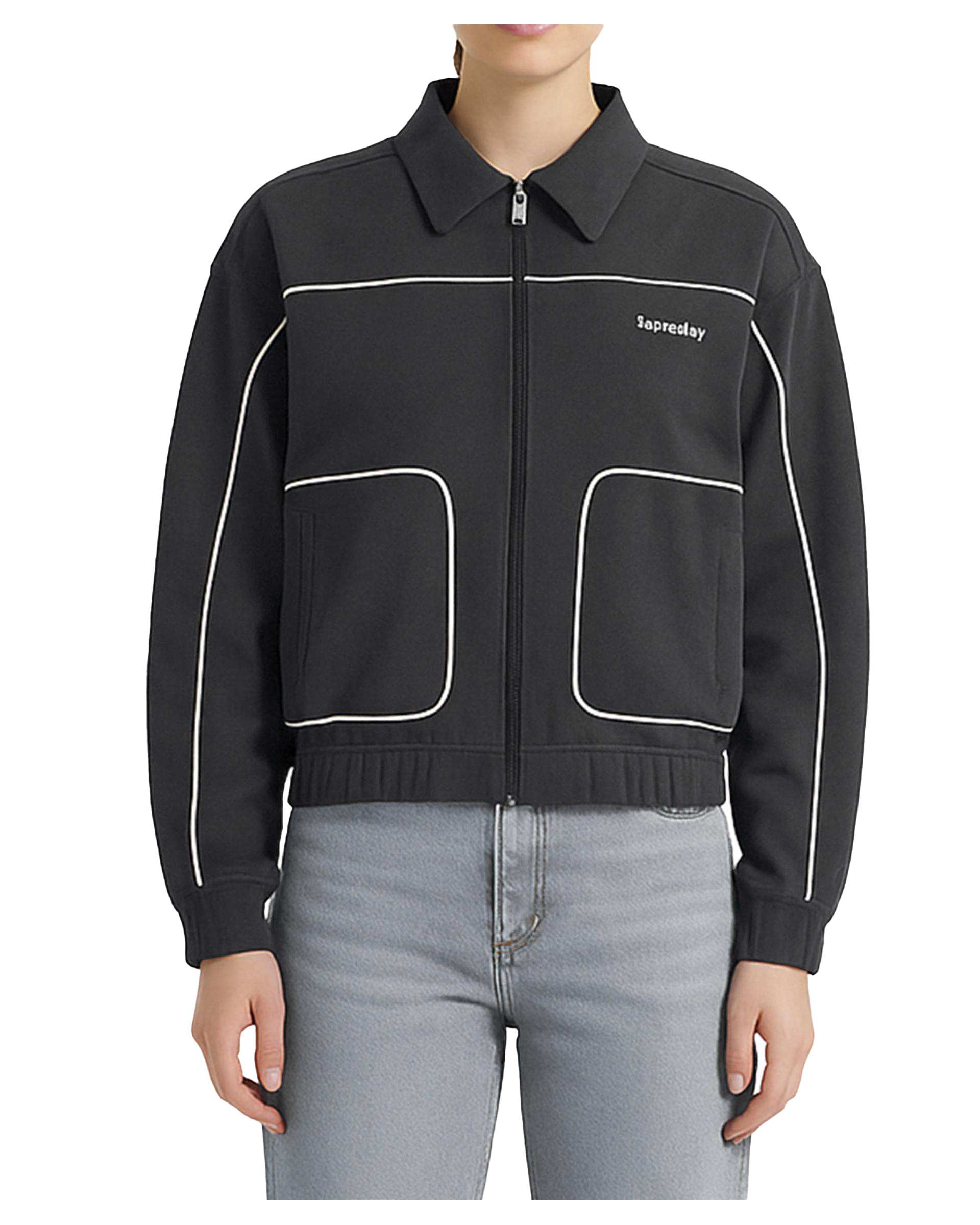 سویشرت زنانه طوسی تیره سوپردرای Superdry کد 6616005