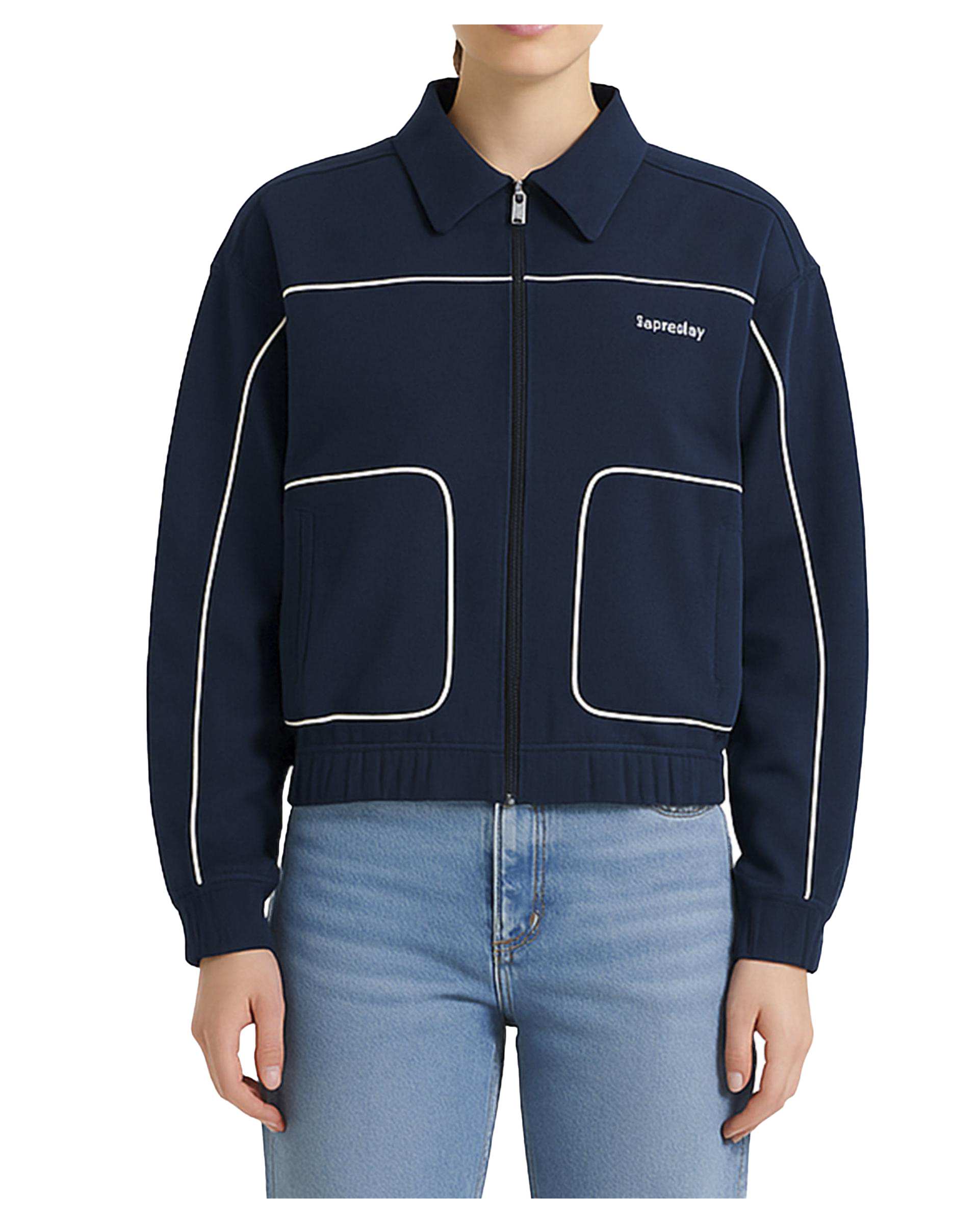 سویشرت زنانه سرمه ای سوپردرای Superdry کد 6616005