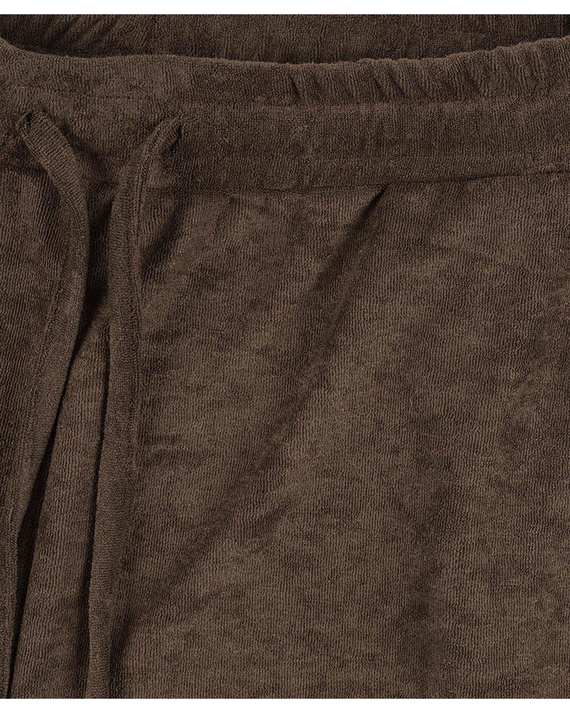 شلوار زنانه بگ مخمل قهوه ای سوپردرای Superdry کد 6036003