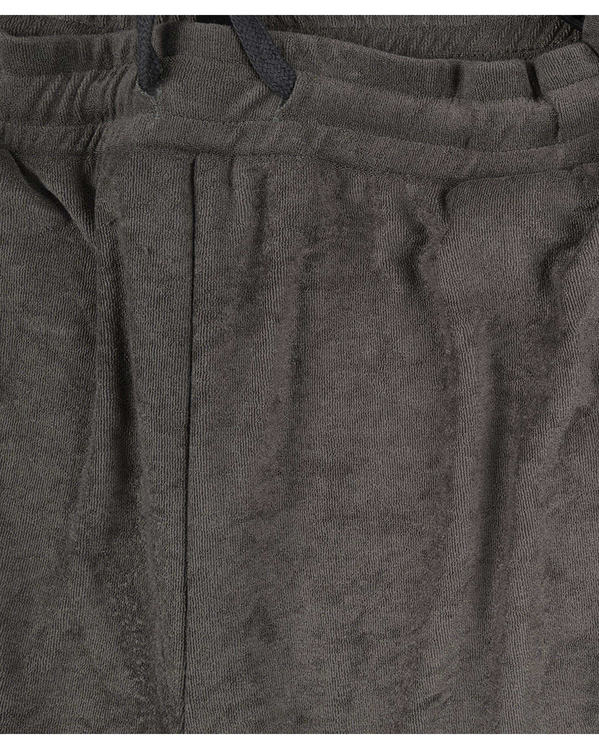 شلوار زنانه بگ مخمل طوسی سوپردرای Superdry کد 6036003