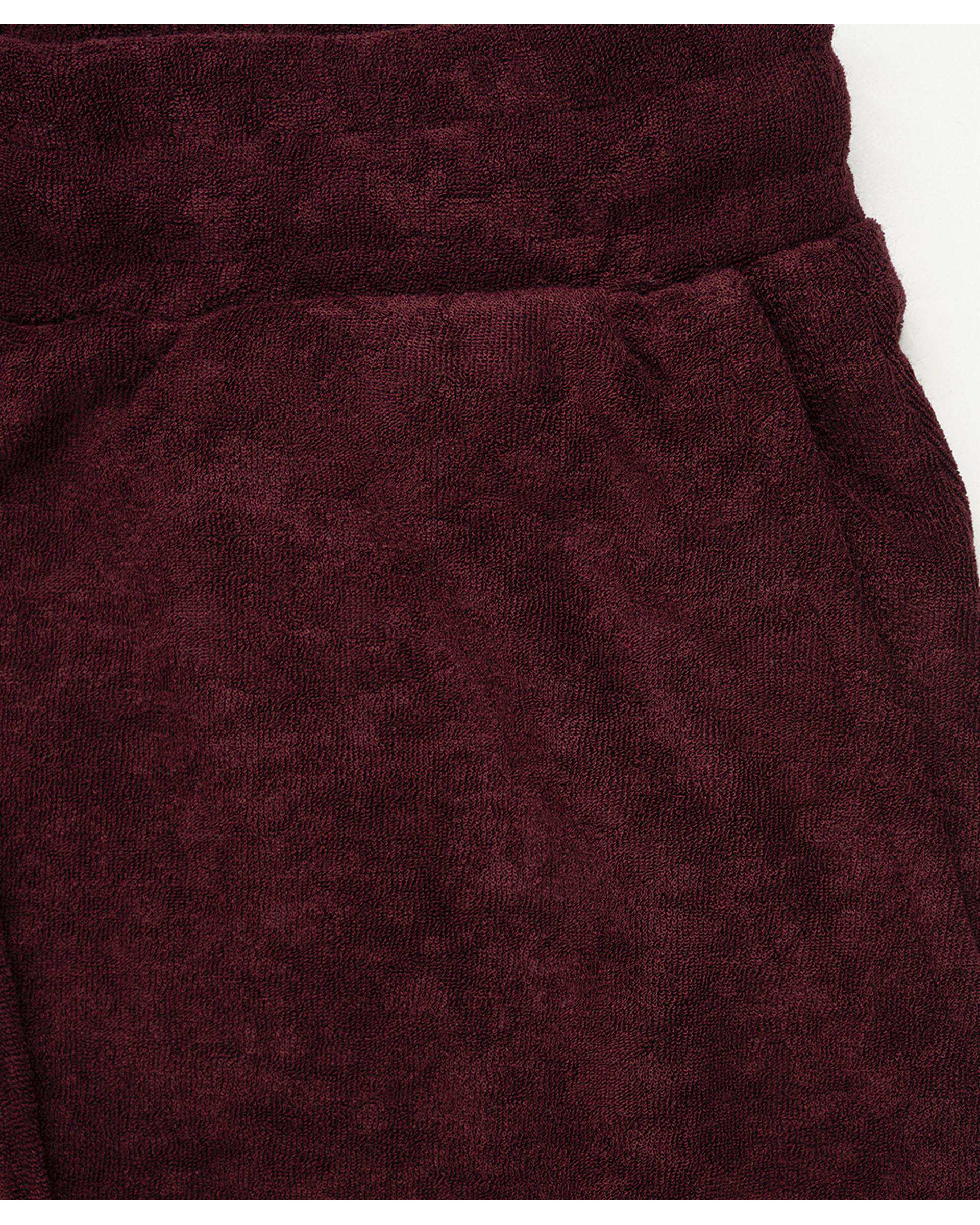 شلوار زنانه بگ مخمل زرشکی سوپردرای Superdry کد 6036003