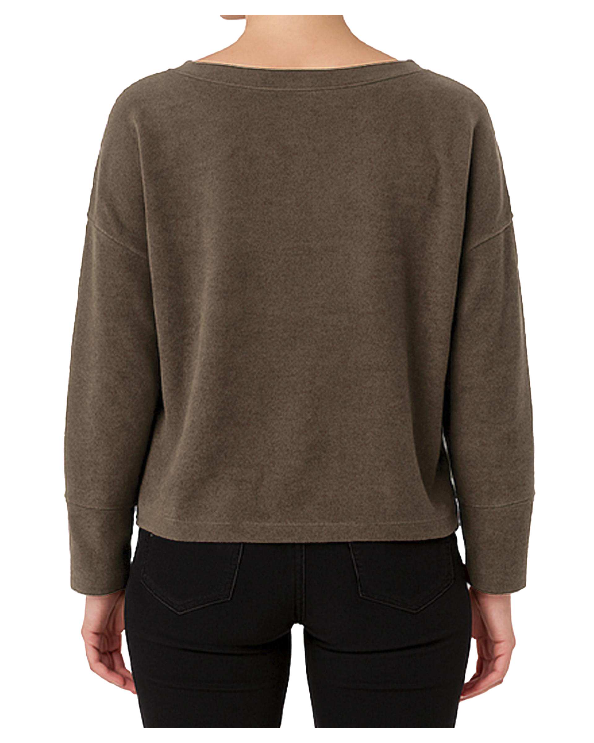 بلوز زنانه مخمل قهوه ای سوپردرای Superdry کد 6116000