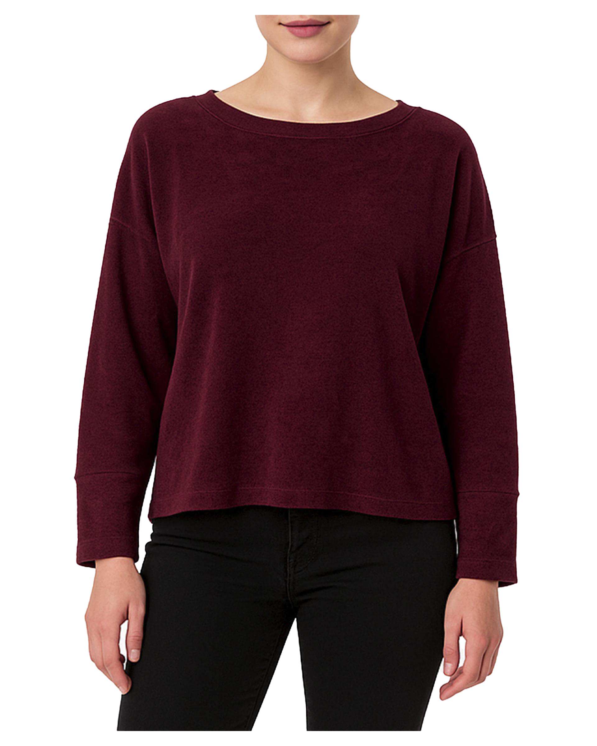 بلوز زنانه مخمل زرشکی سوپردرای Superdry کد 6116000