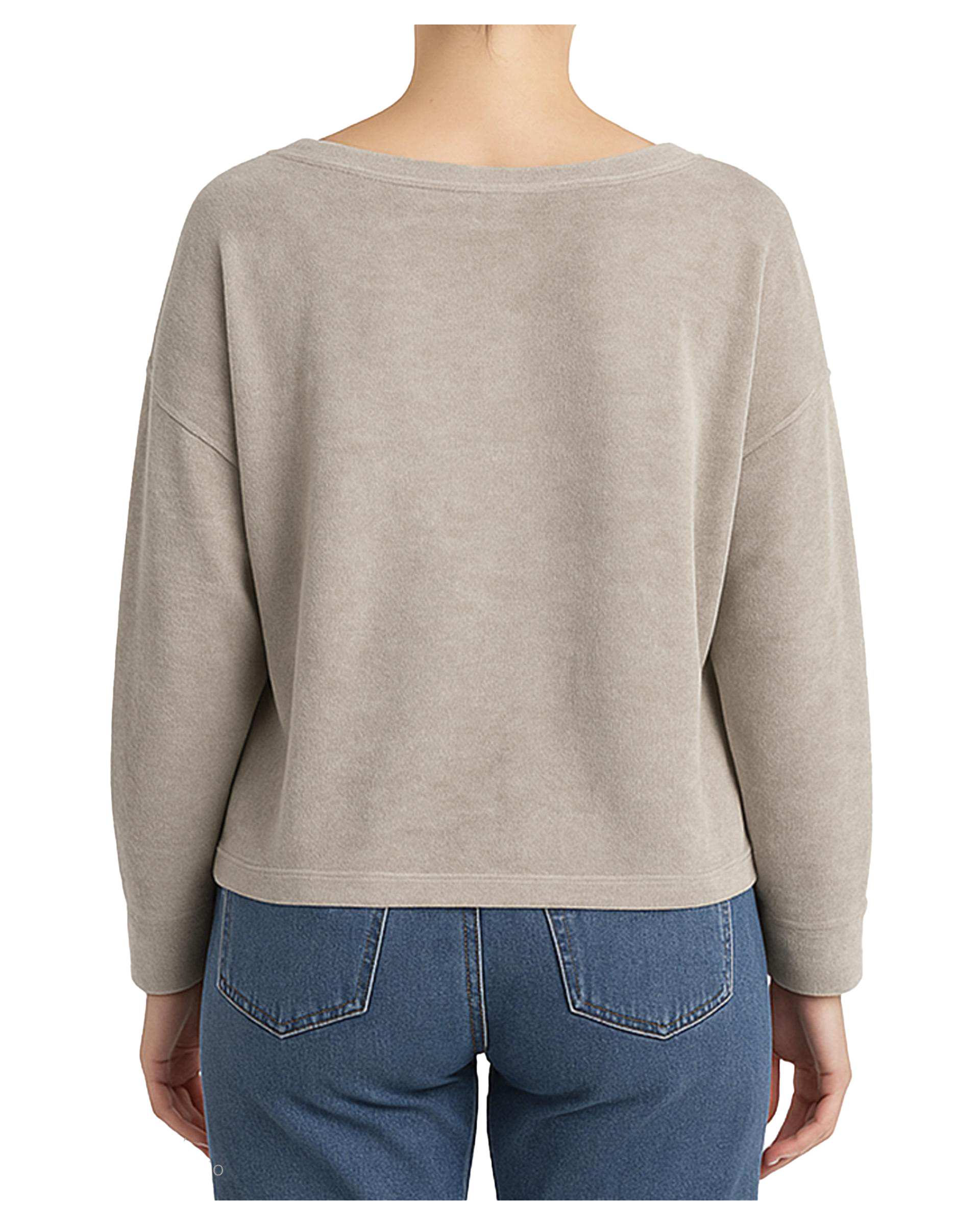 بلوز زنانه مخمل کرم سوپردرای Superdry کد 6116000