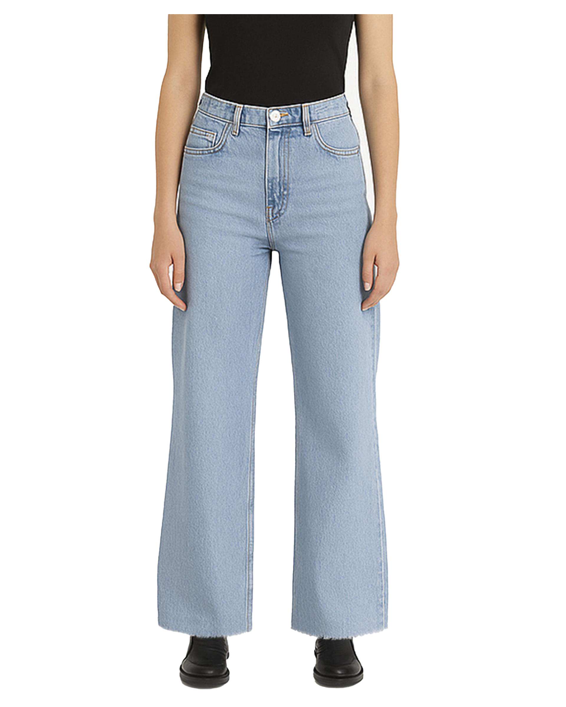 شلوار جین زنانه واید لگ آبی سوپردرای Superdry کد 6196001