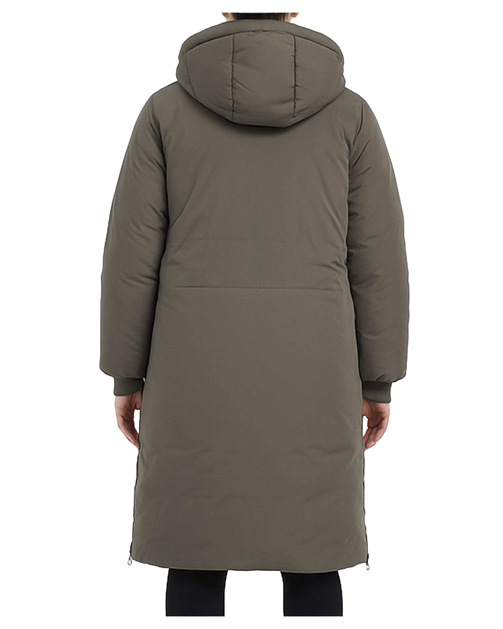 کاپشن بلند زنانه کلاه دار سبز سوپردرای Superdry کد 6616007