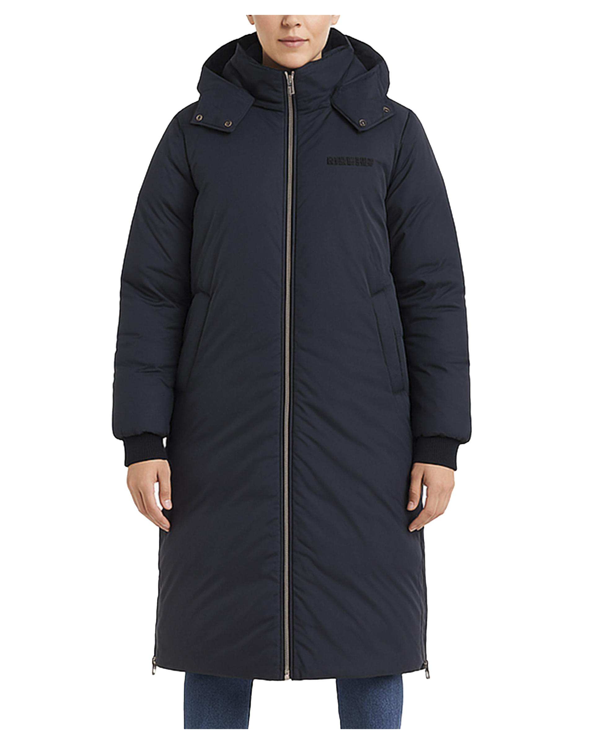 کاپشن بلند زنانه کلاه دار سرمه ای سوپردرای Superdry کد 6616007