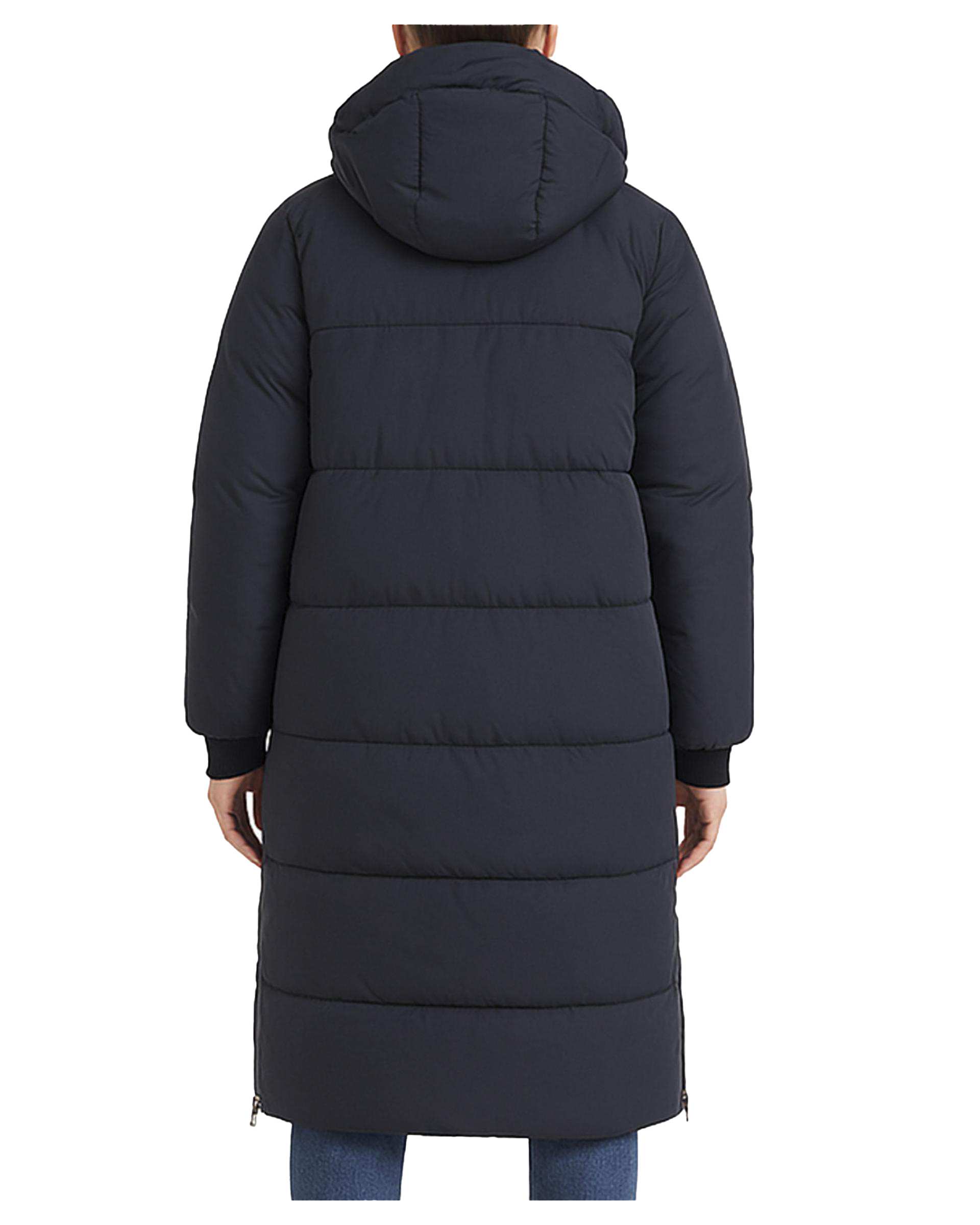 کاپشن بلند زنانه کلاه دار سرمه ای سوپردرای Superdry کد 6616007