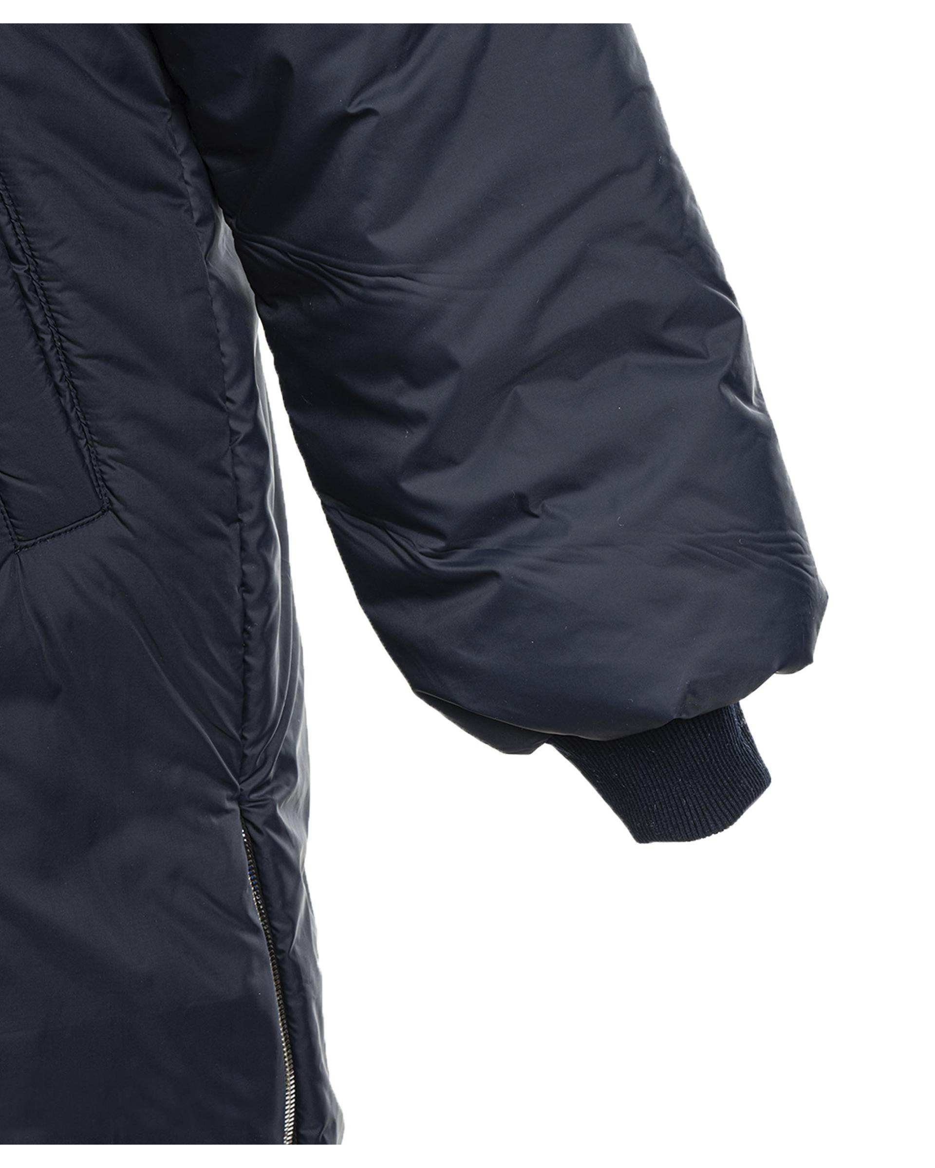 کاپشن بلند زنانه کلاه دار سرمه ای سوپردرای Superdry کد 6616007