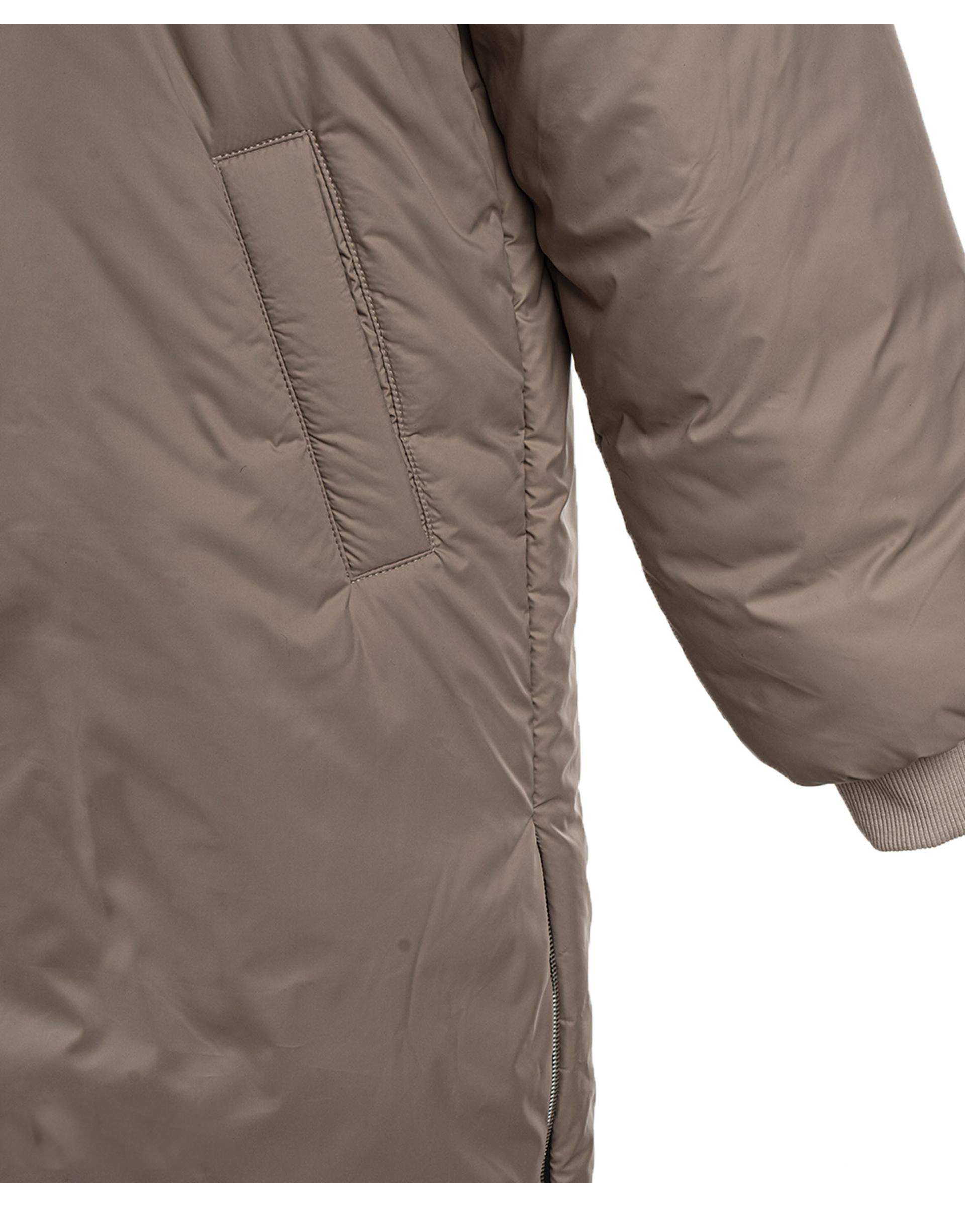 کاپشن بلند زنانه کلاه دار کرم سوپردرای Superdry کد 6616007