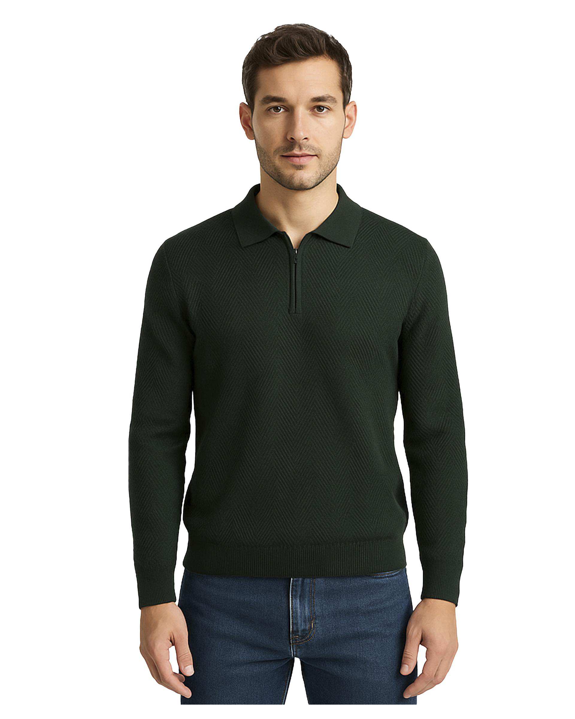 پلیور مردانه نیم زیپ سبز سوپردرای Superdry کد 7626005