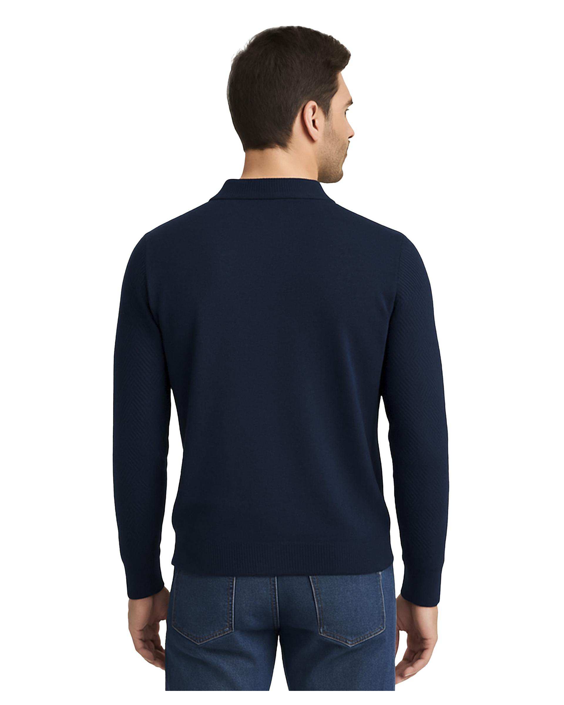 پلیور مردانه نیم زیپ سرمه ای سوپردرای Superdry کد 7626005