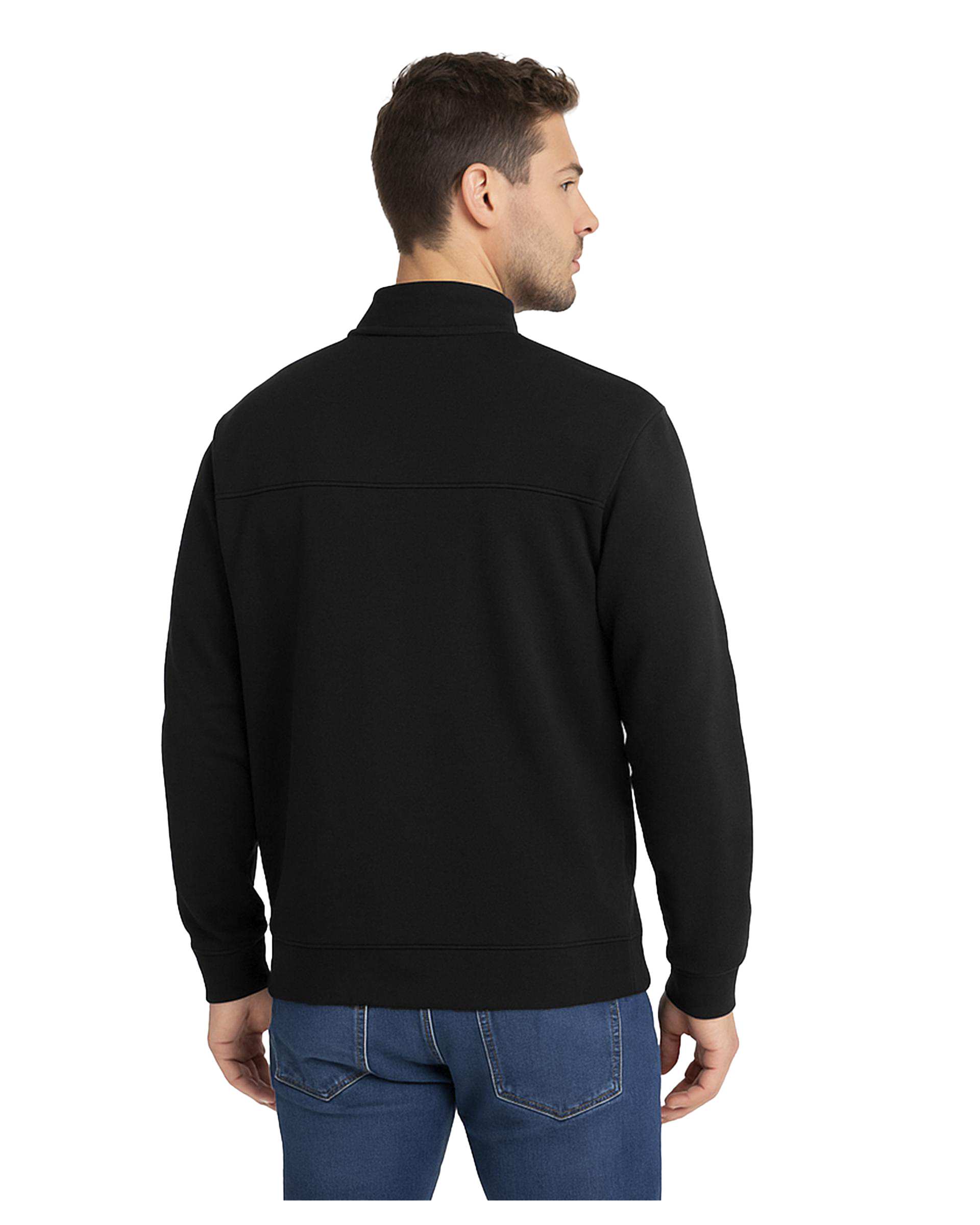 سویشرت مردانه نیم زیپ مشکی سوپردرای Superdry کد 7626006