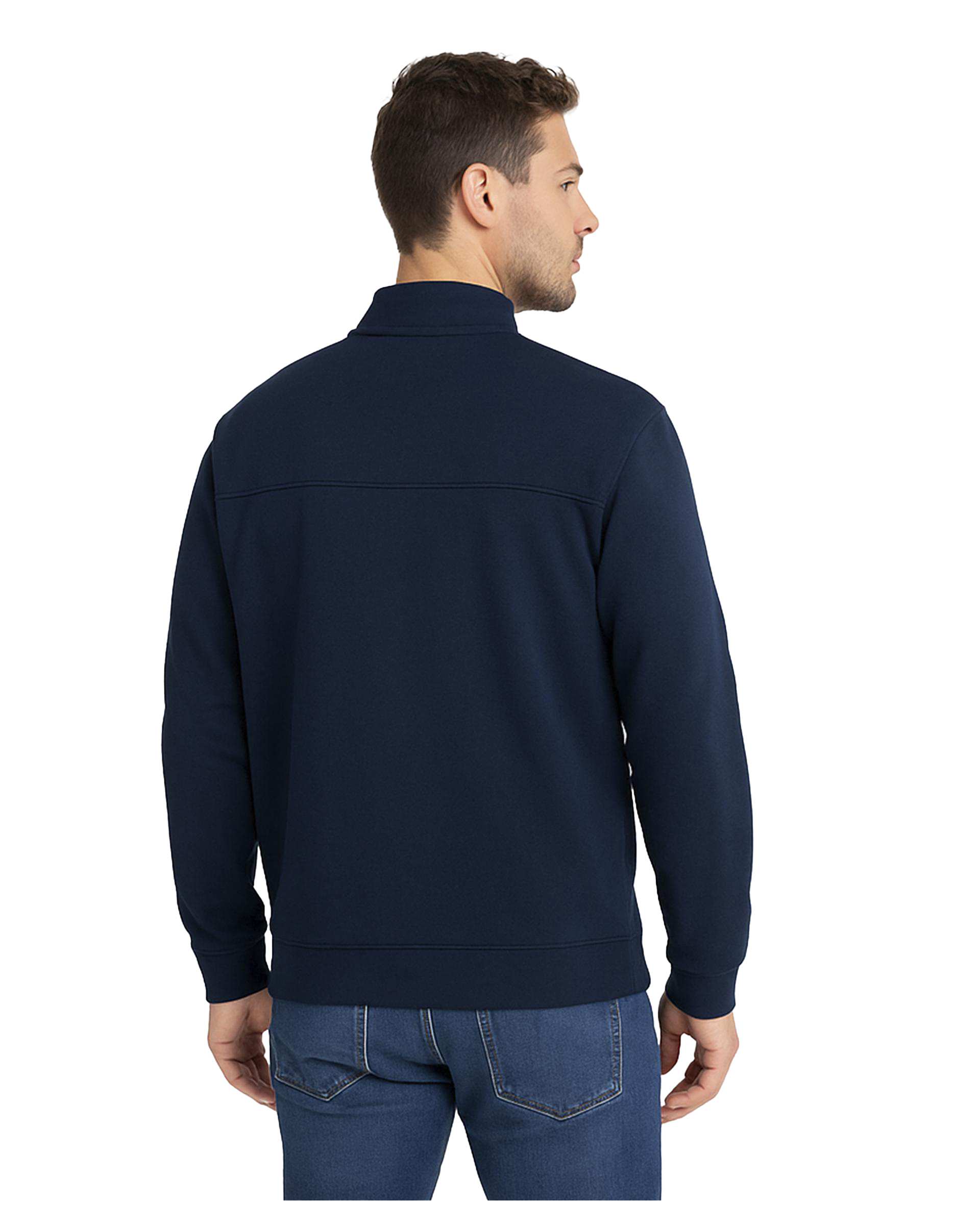 سویشرت مردانه نیم زیپ سرمه ای سوپردرای Superdry کد 7626006