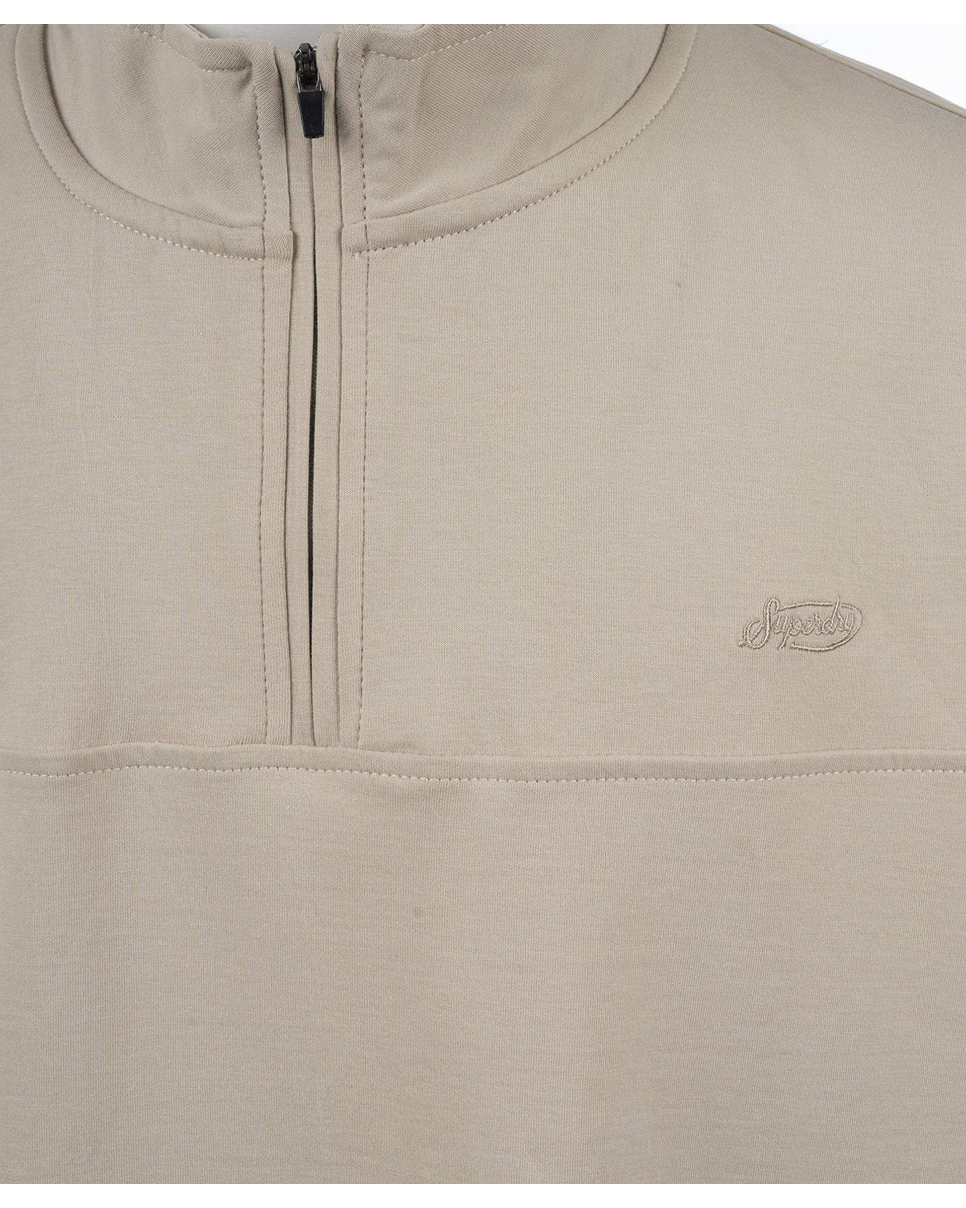 سویشرت مردانه نیم زیپ کرم سوپردرای Superdry کد 7626006