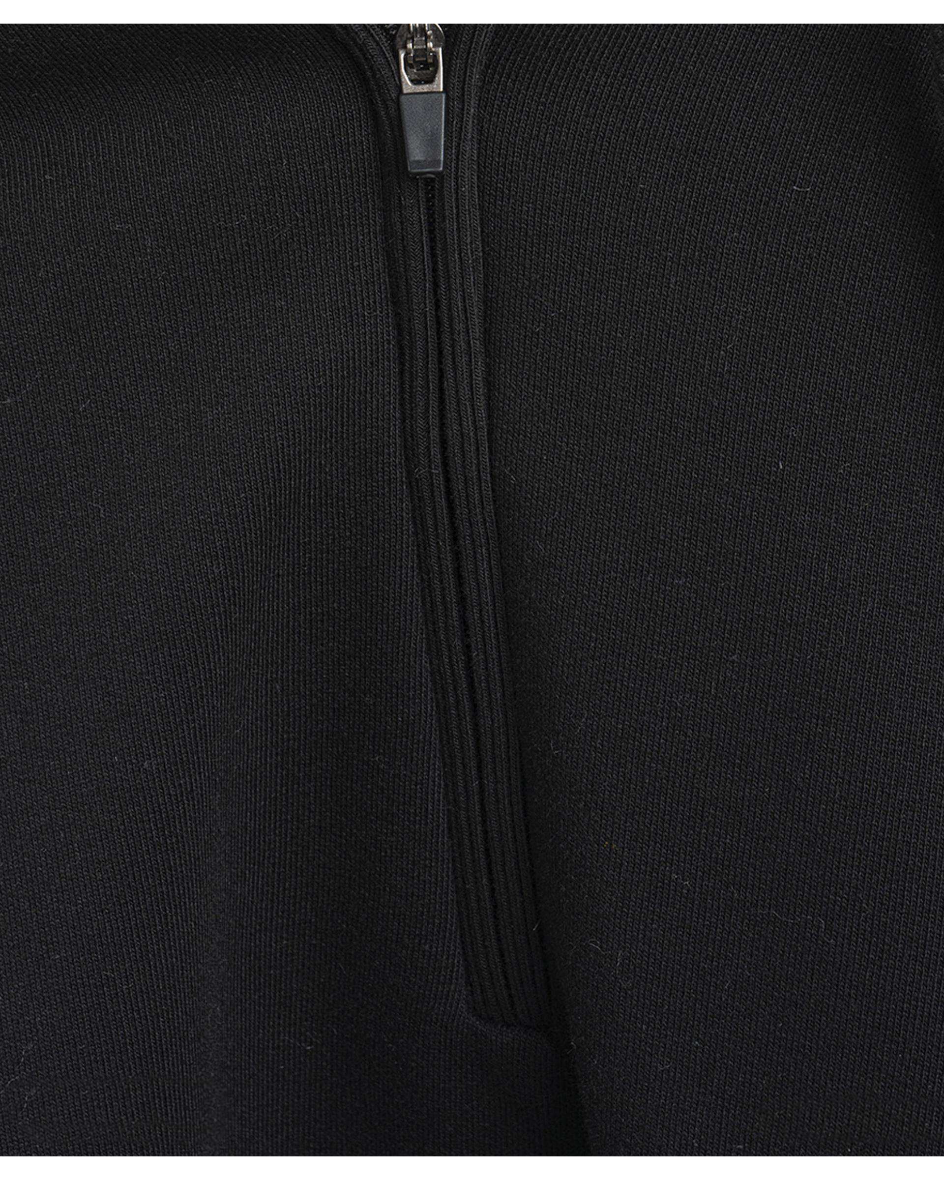 هودی مردانه کلاه دار نیم زیپ مشکی سوپردرای Superdry کد 7626009