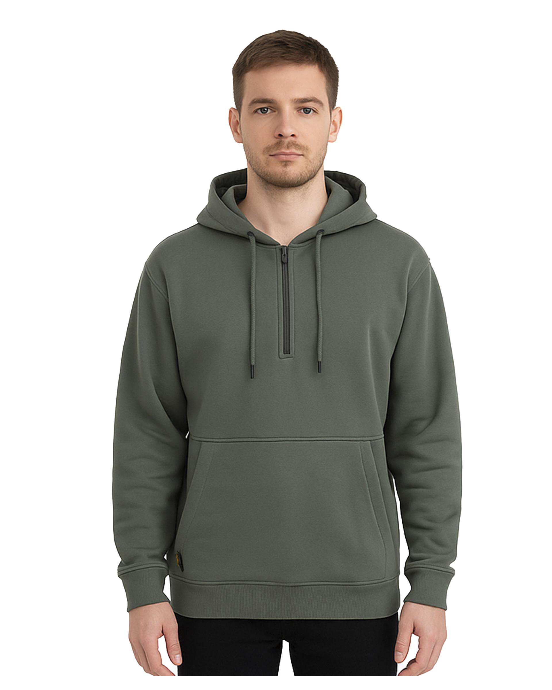 هودی مردانه کلاه دار نیم زیپ سبز سوپردرای Superdry کد 7626009