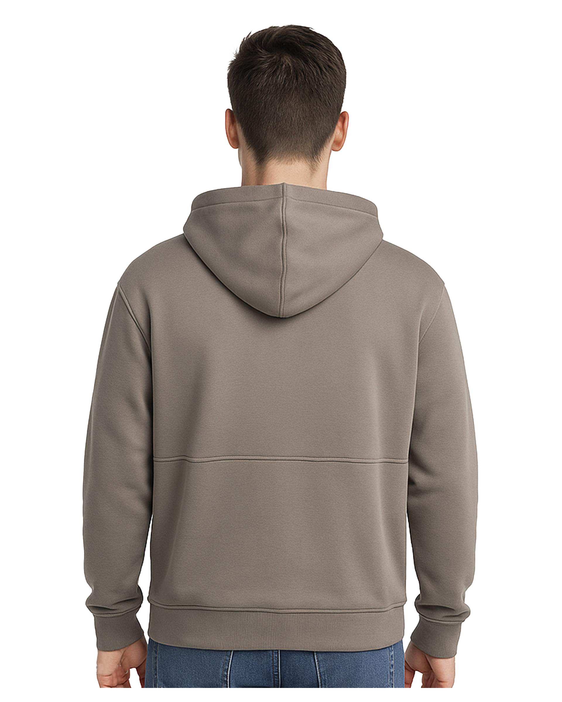 هودی مردانه کلاه دار نیم زیپ طوسی روشن سوپردرای Superdry کد 7626009