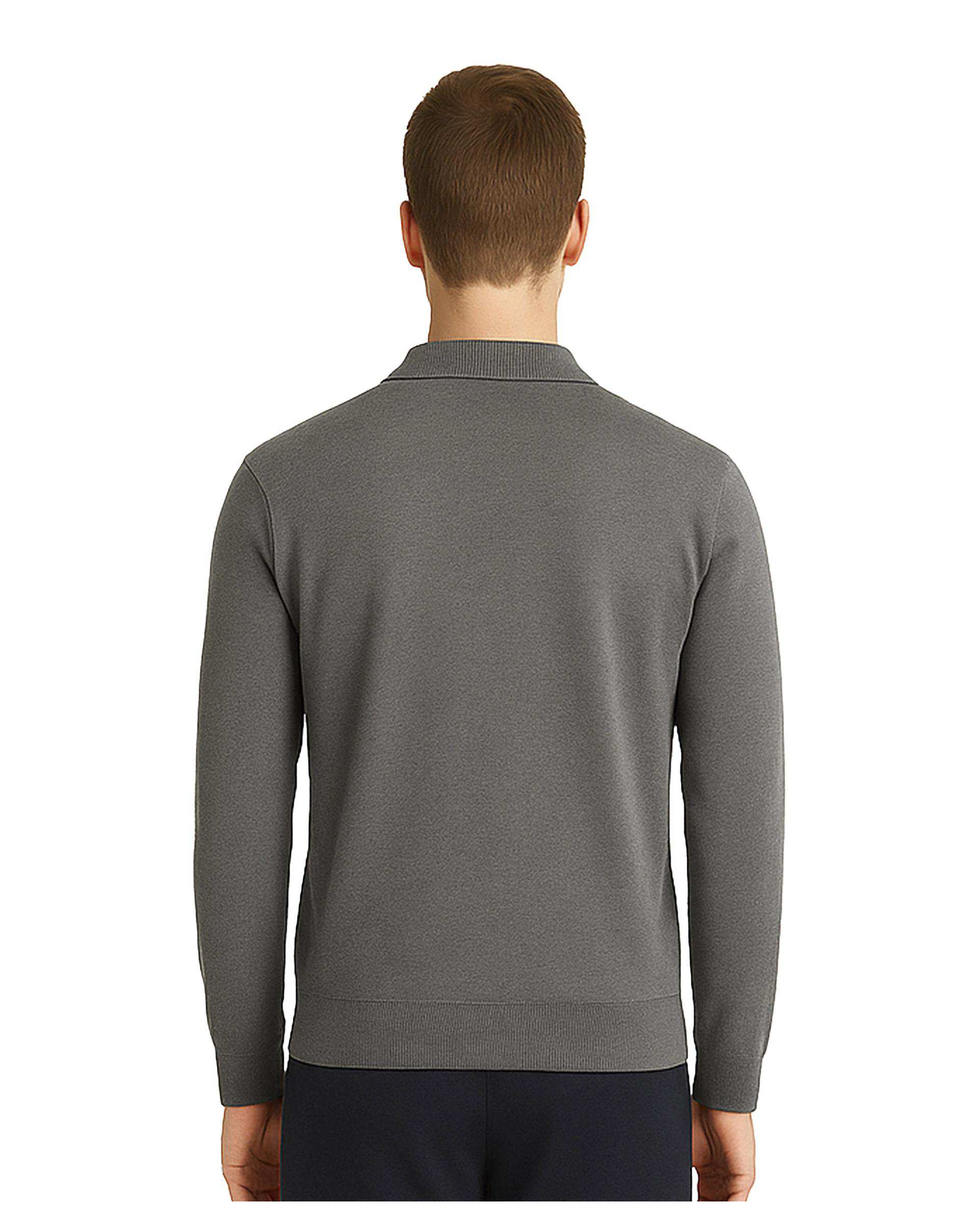 پلیور مردانه یقه شکاری طوسی سوپردرای Superdry کد 7636000