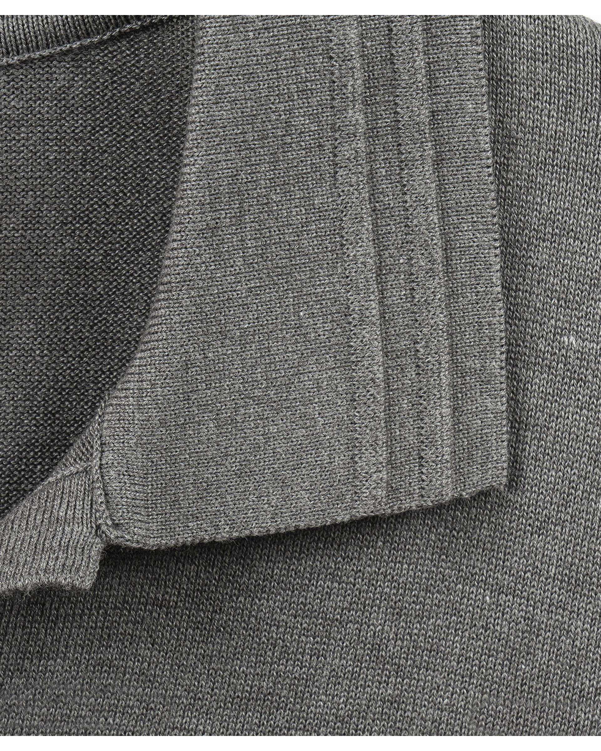 پلیور مردانه یقه شکاری طوسی سوپردرای Superdry کد 7636000