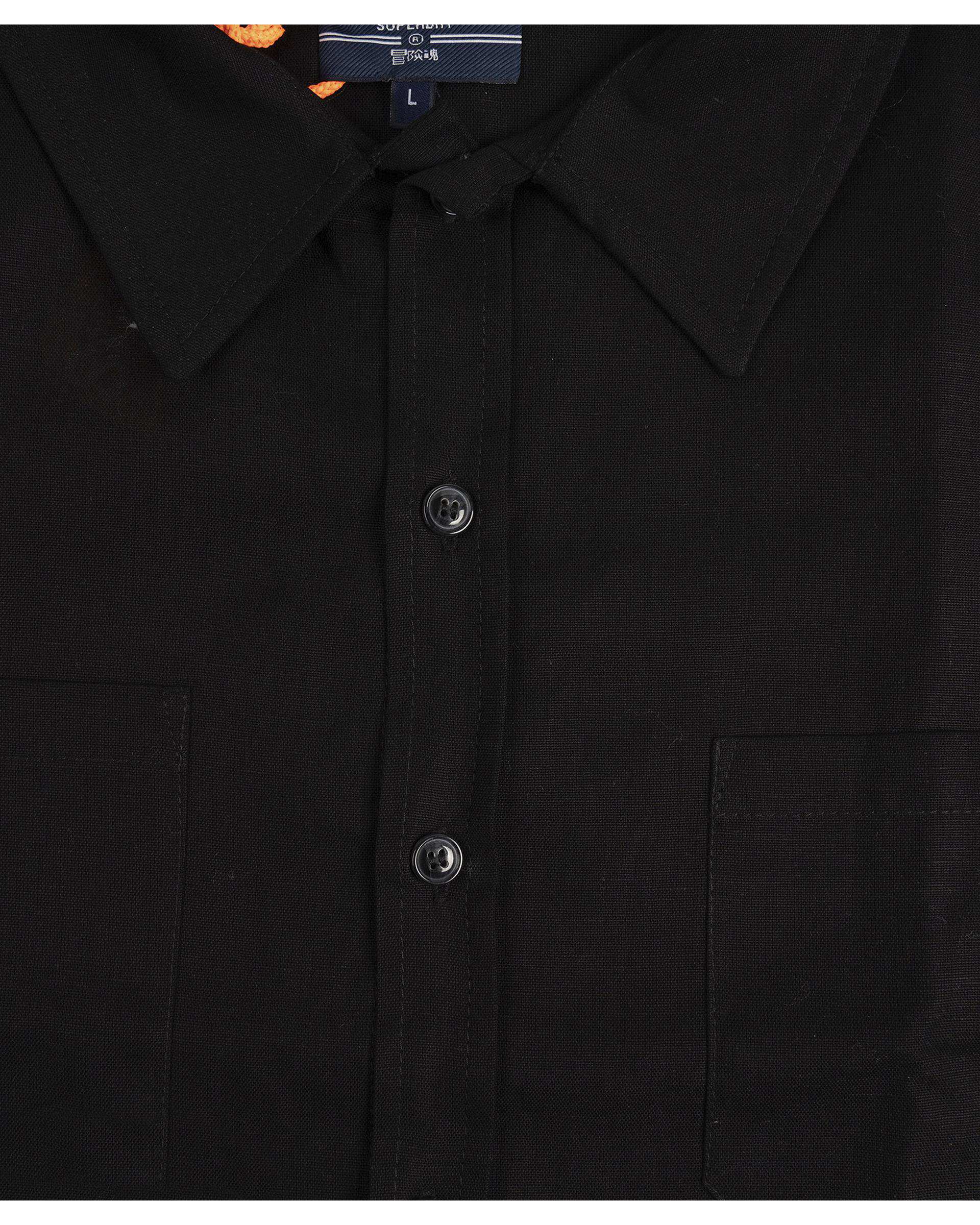 پیراهن مردانه آستین کوتاه مشکی سوپردرای Superdry کد M13S53303C