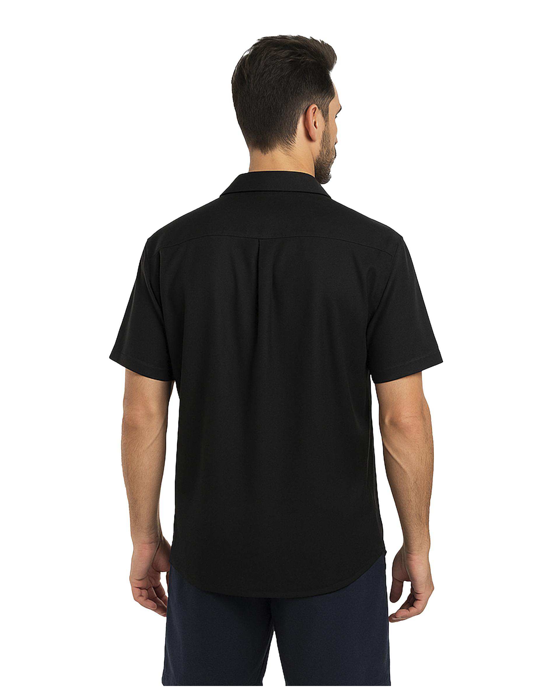 پیراهن مردانه آستین کوتاه مشکی سوپردرای Superdry کد M13S55001C