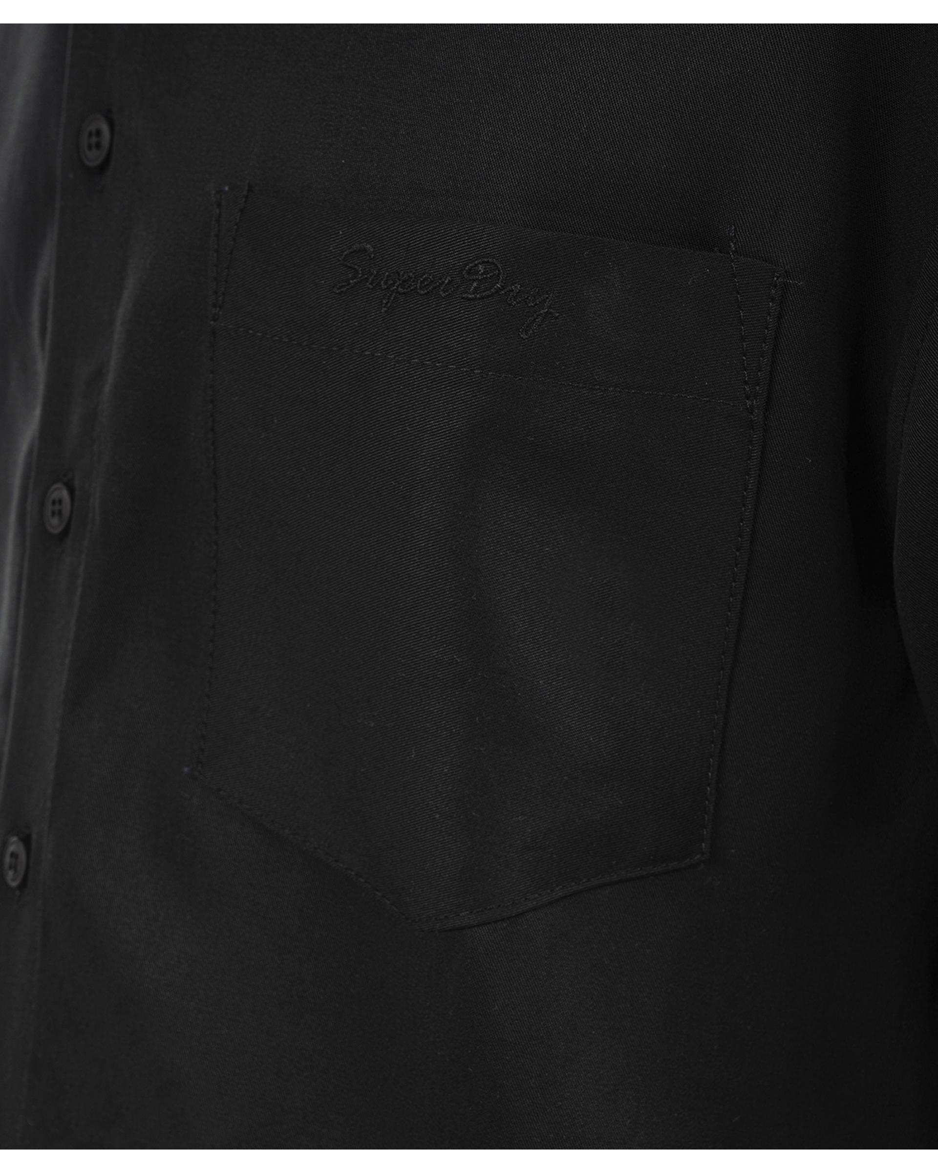 پیراهن مردانه آستین کوتاه مشکی سوپردرای Superdry کد M13S55001C