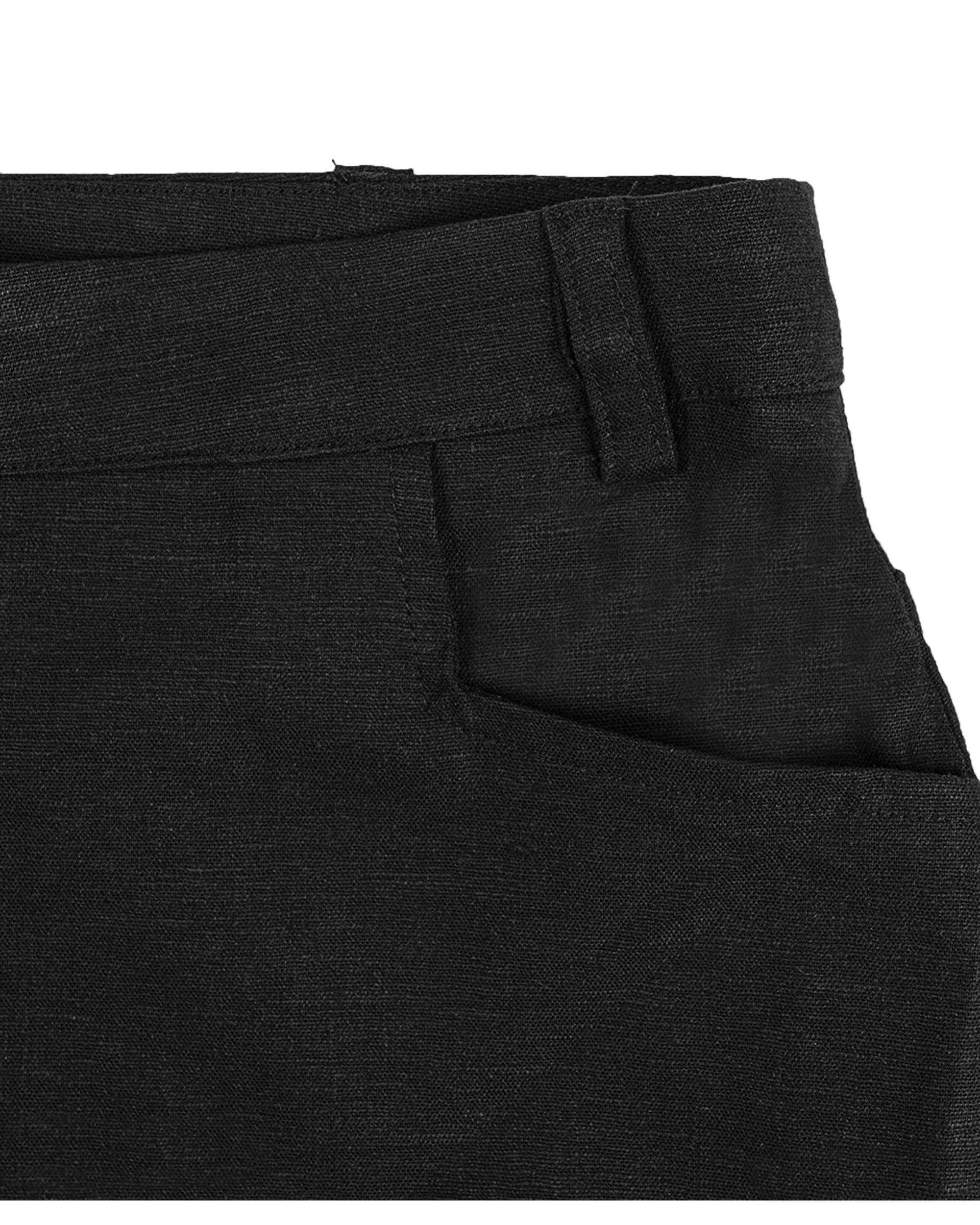 شلوار زنانه نیم بگ لینن مشکی سوپردرای Superdry کد W17S52802N