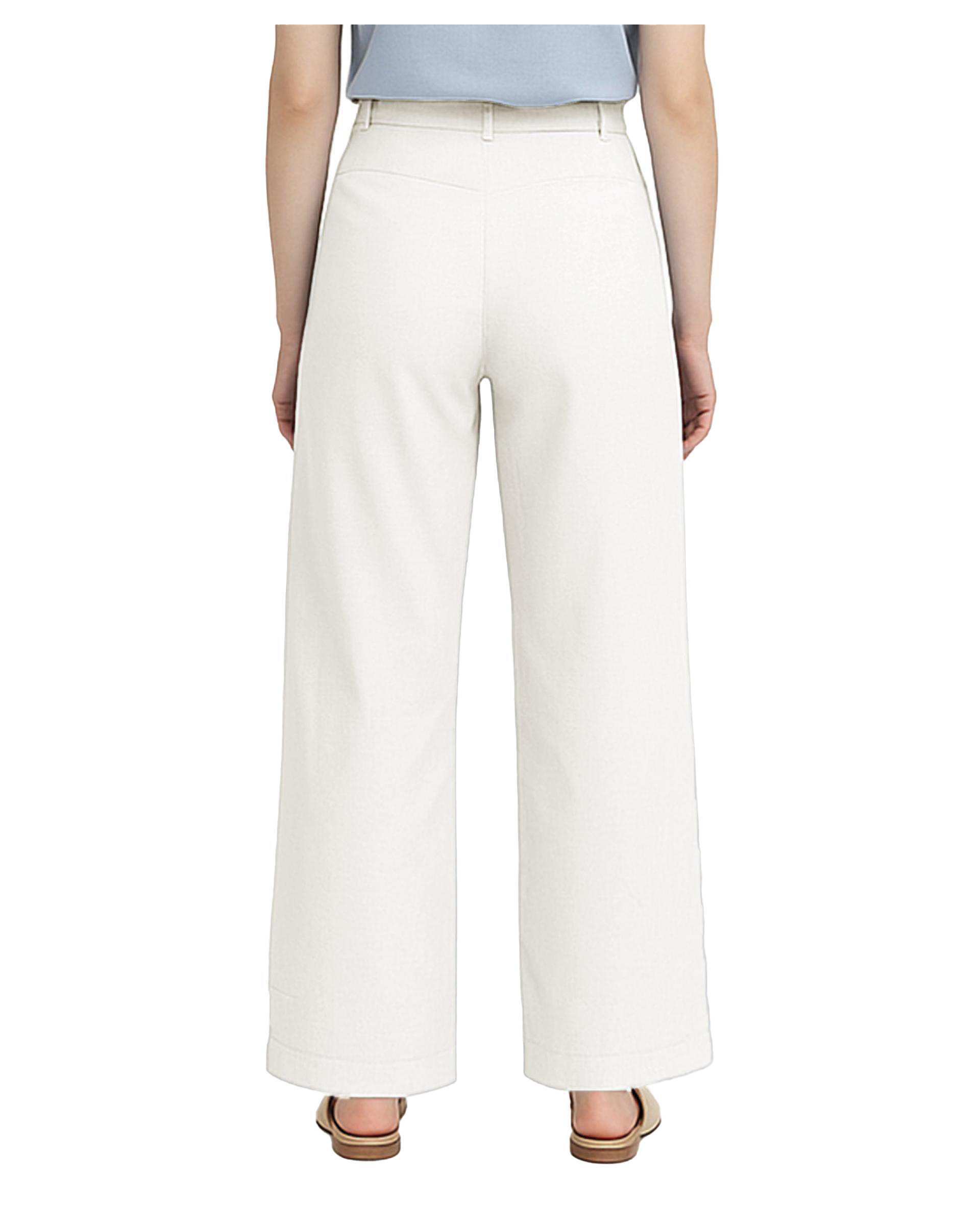 شلوار زنانه نیم بگ لینن سفید سوپردرای Superdry کد W17S52802N