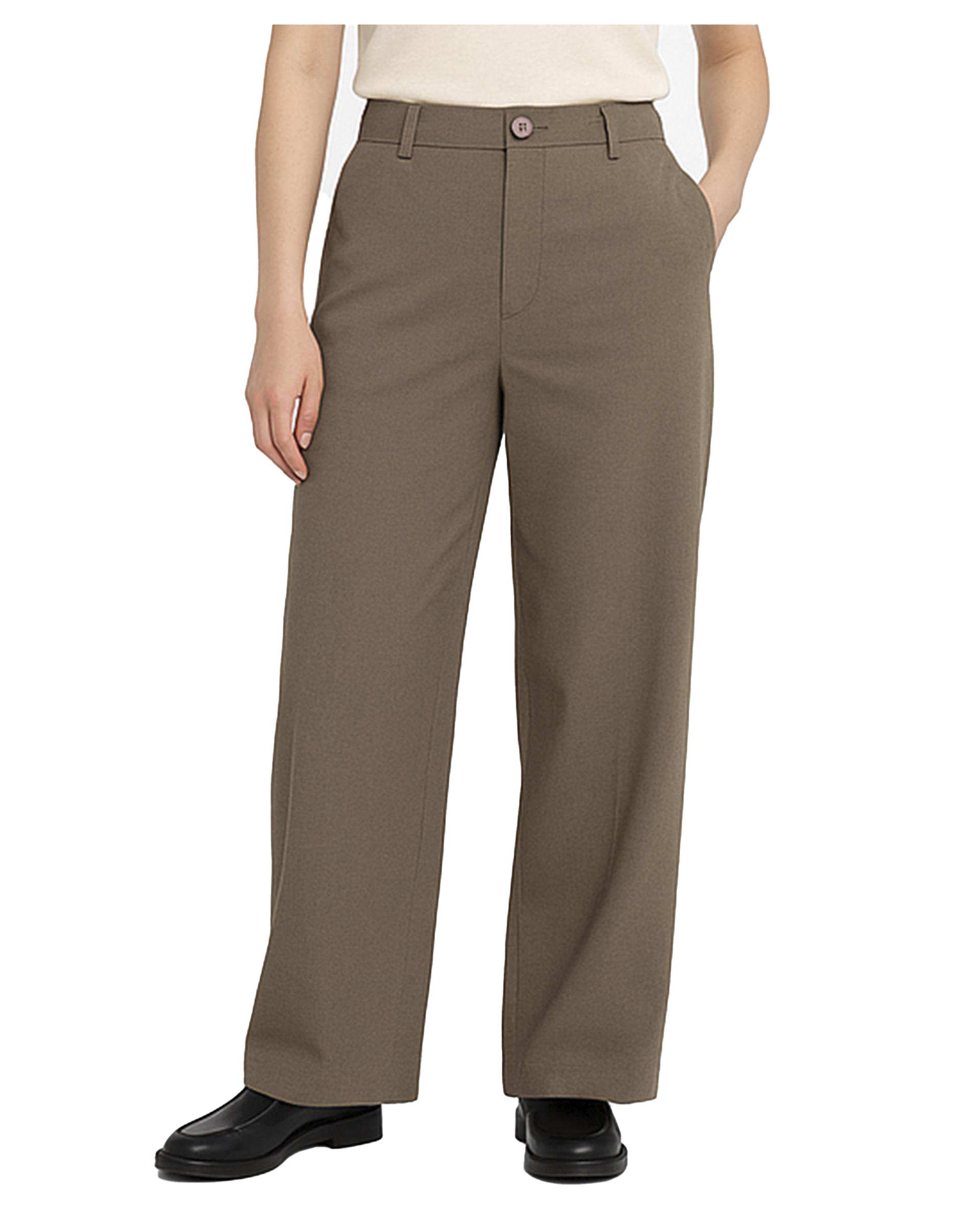 شلوار زنانه نیم بگ لینن قهوه ای سوپردرای Superdry کد W17S52802N