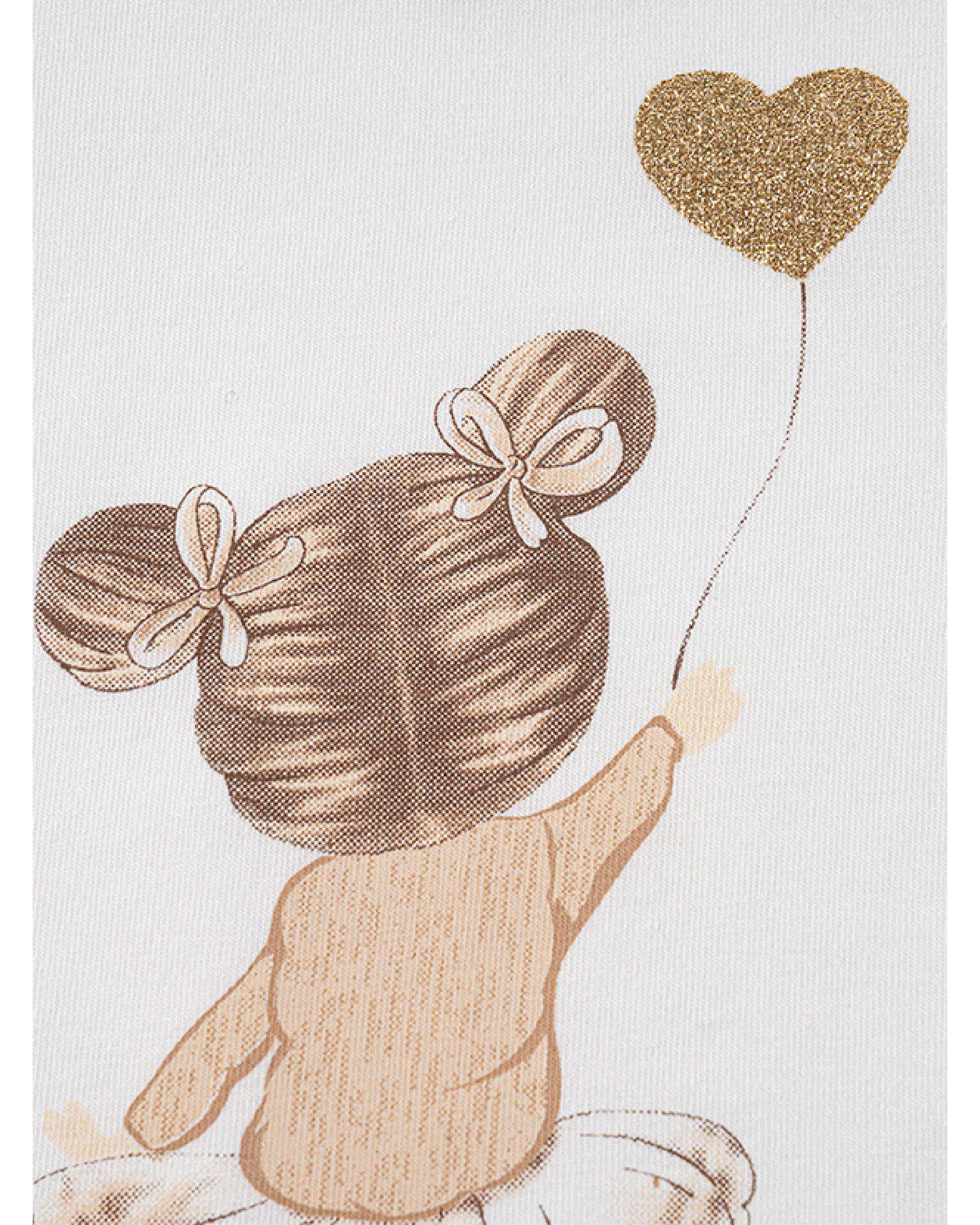 ست سه تکه لباس دخترانه نوزادی کرم فیورلا Fiorella مدل دخترک کد 25510