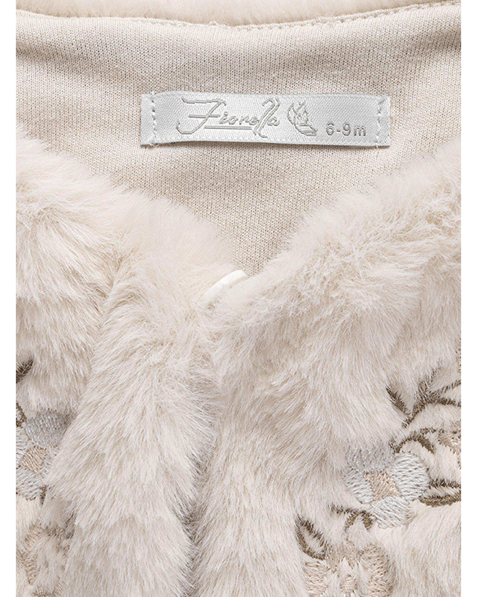 ست سه تکه لباس دخترانه نوزادی کرم فیورلا Fiorella مدل یاس کد 25515