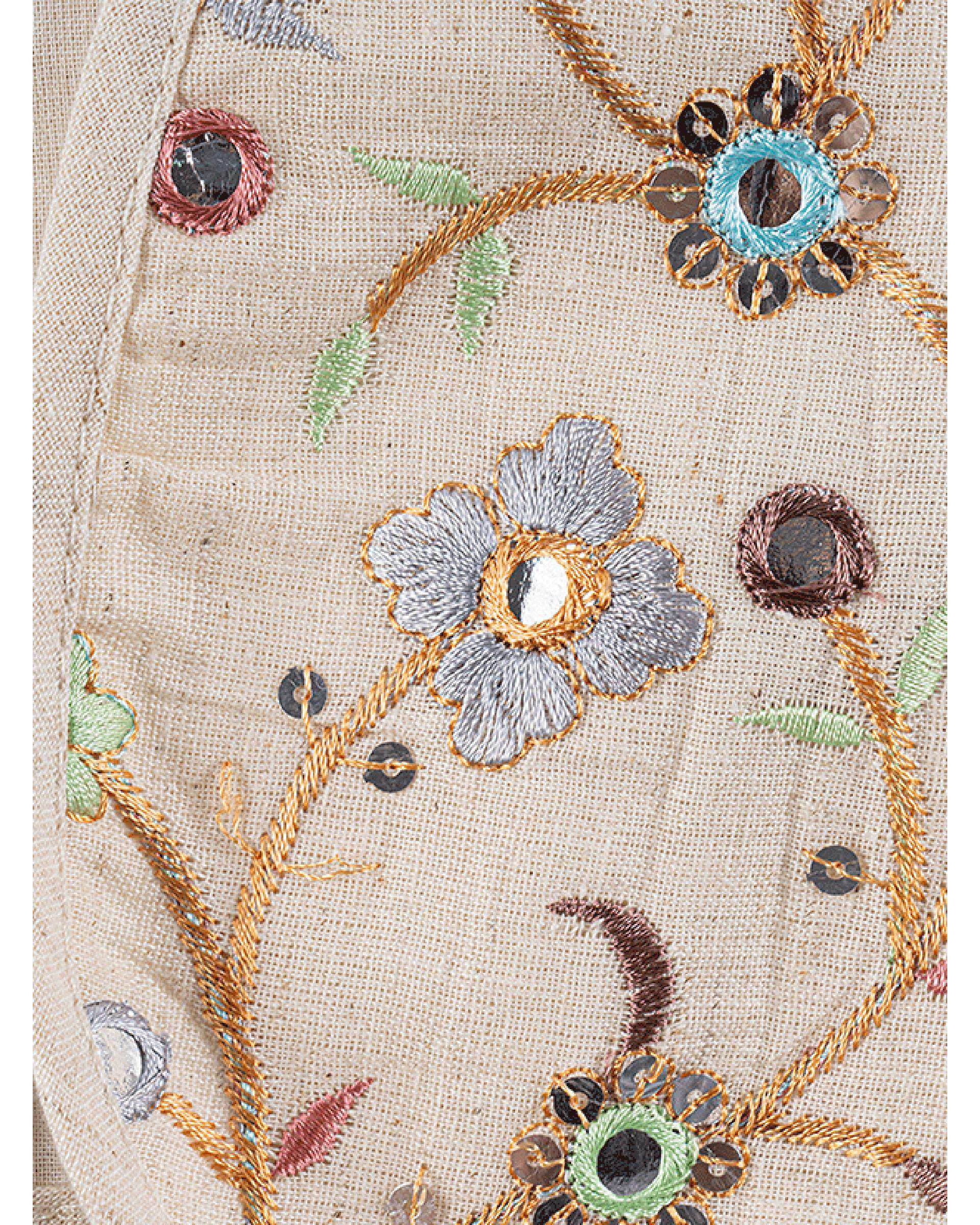 ست جلیقه و پیراهن دخترانه نوزادی استخوانی فیورلا Fiorella مدل یاس سلطان 1 کد 25519