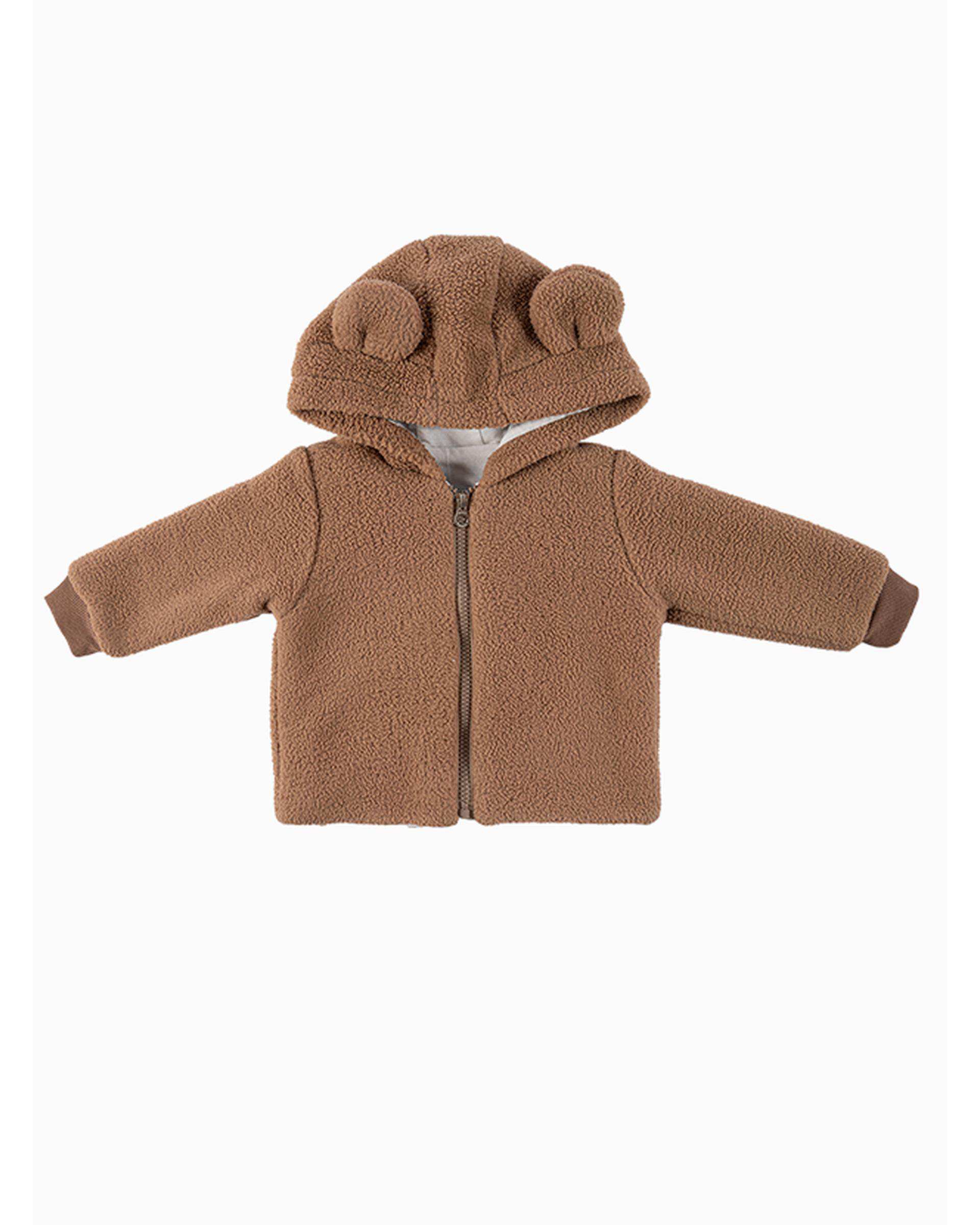 ست سه تکه لباس پسرانه نوزادی قهوه ای فیورلا Fiorella مدل تدی کد 25534