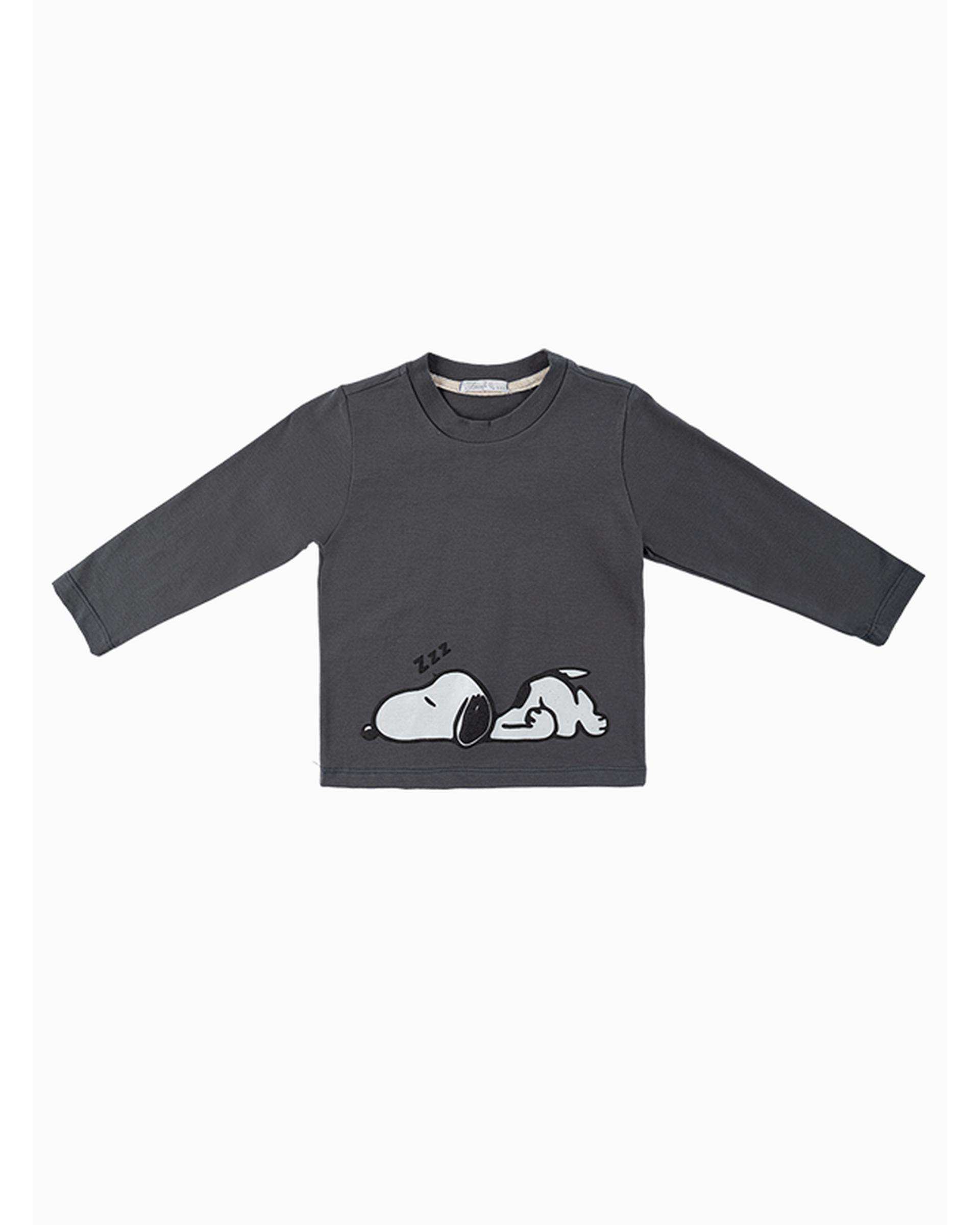 ست سه تکه لباس پسرانه نوزادی فیورلا Fiorella مدل اسنوپی خوابالو 1 کد 25539