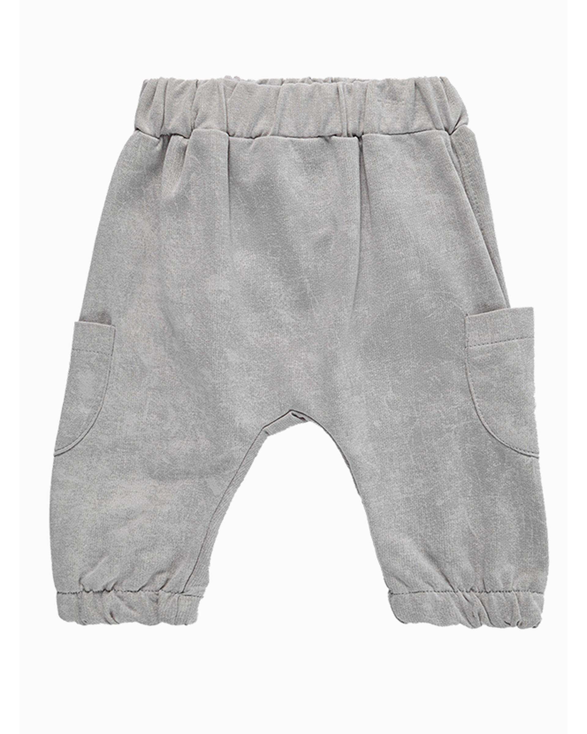 ست بلوز و شلوار پسرانه نوزادی طوسی فیورلا Fiorella مدل خرگوش کد 25547