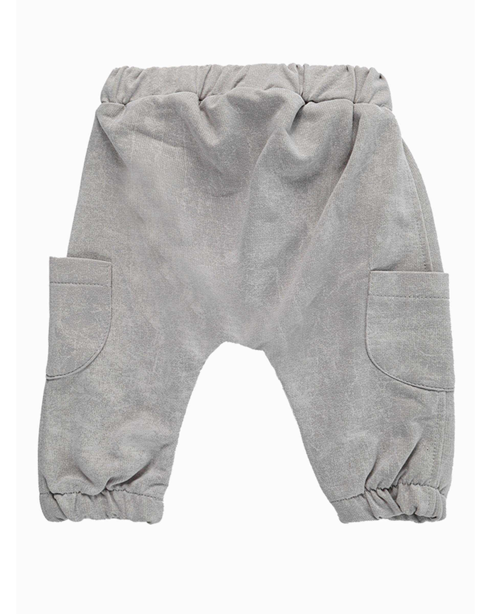 ست بلوز و شلوار پسرانه نوزادی طوسی فیورلا Fiorella مدل خرگوش کد 25547